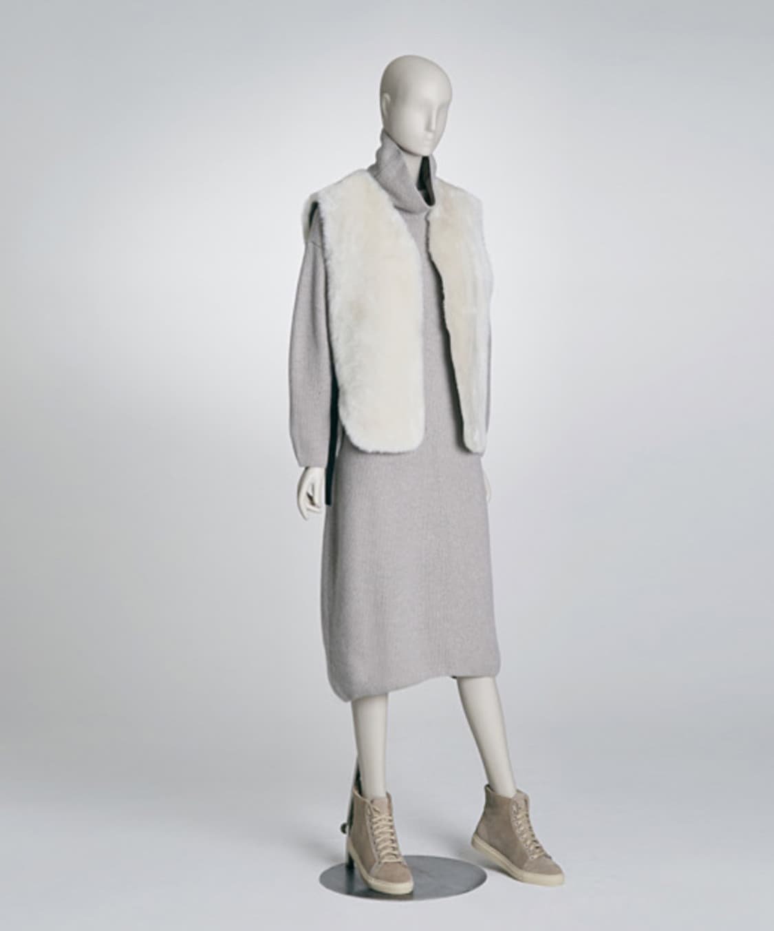 시스템 니트 롱 원피스 상품이미지1