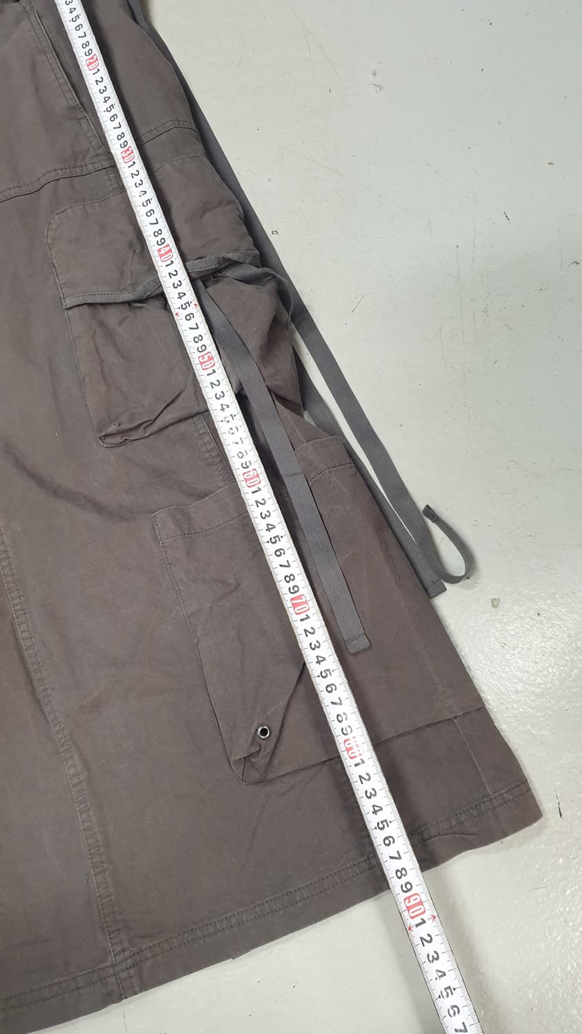 NACHE 카고 맥시 스커트 차콜 상품이미지5