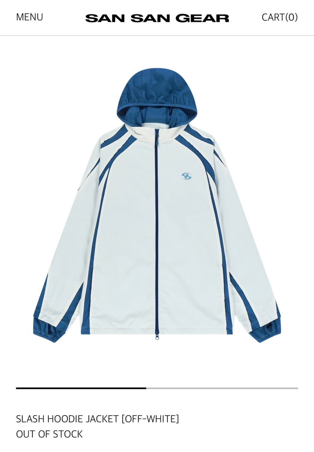 SLASH HOODIE JACKET [OFF-WHITE] 상품이미지1