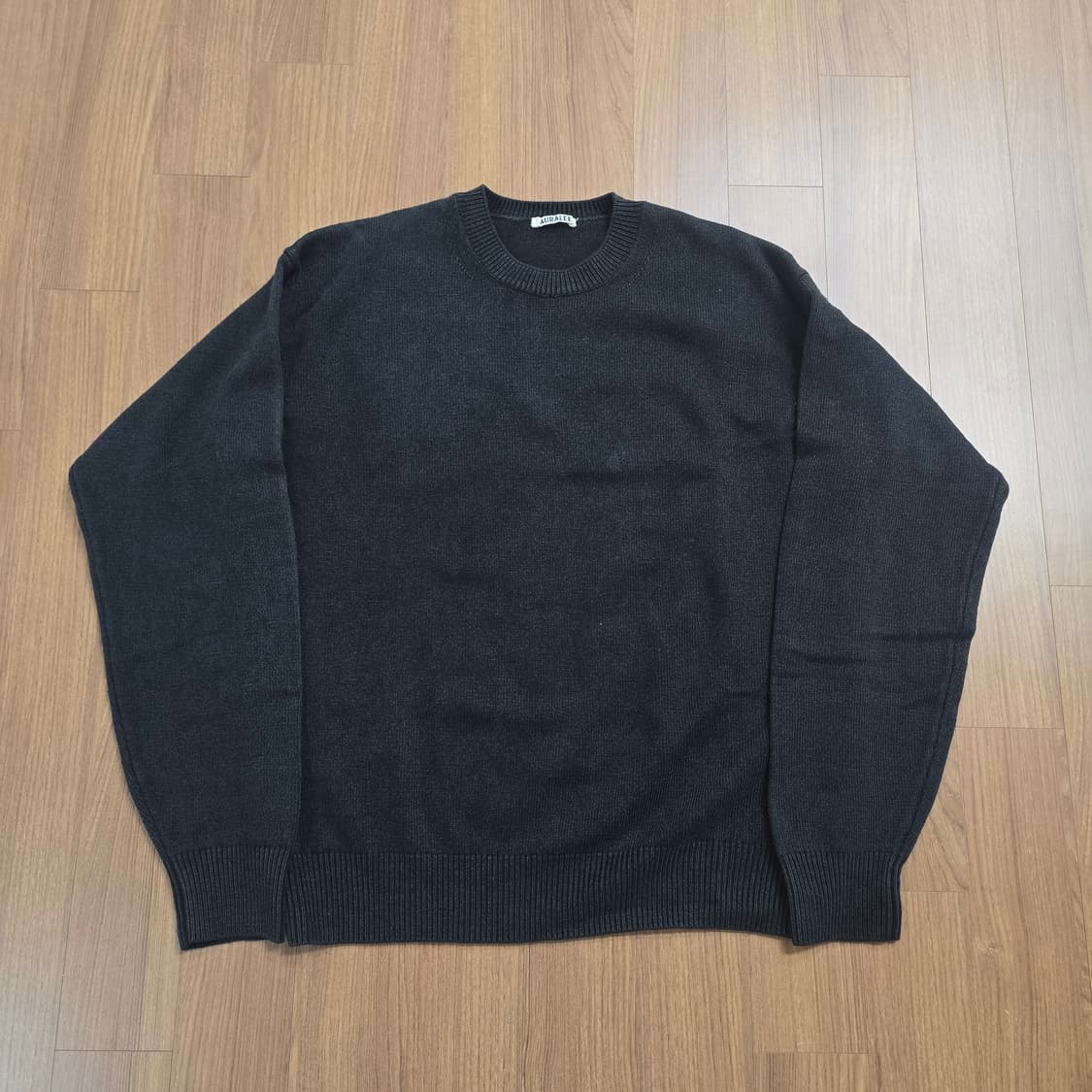 (4) 오라리 프렌치 메리노울 니트 블랙 상품이미지1