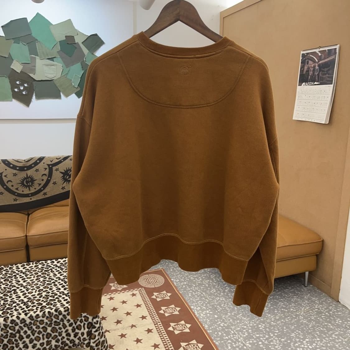 앤더슨벨 빈티지 레트로 캐주얼 빅로고 기모 맨투맨 L C09692 상품이미지4