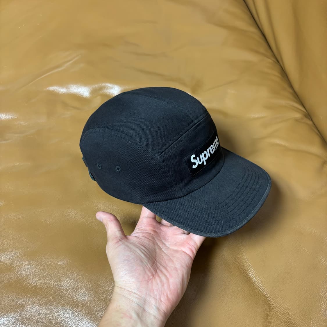 Supreme 슈프림 워시드 블랙 캠프캡 모자 (Washed Black) 상품이미지3