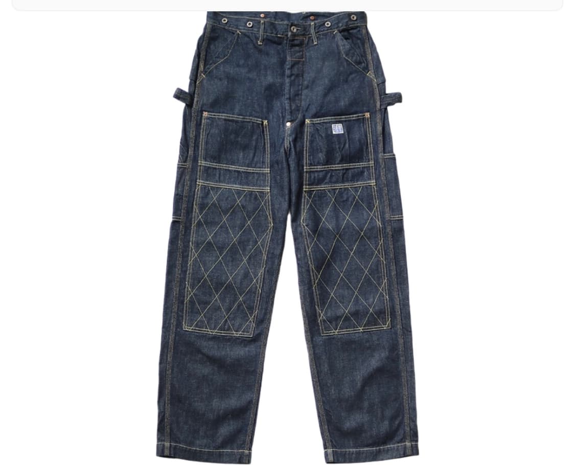 캐피탈 11.5oz 데님럼버팬츠 인디고 새상품 판매합니다. 상품이미지1