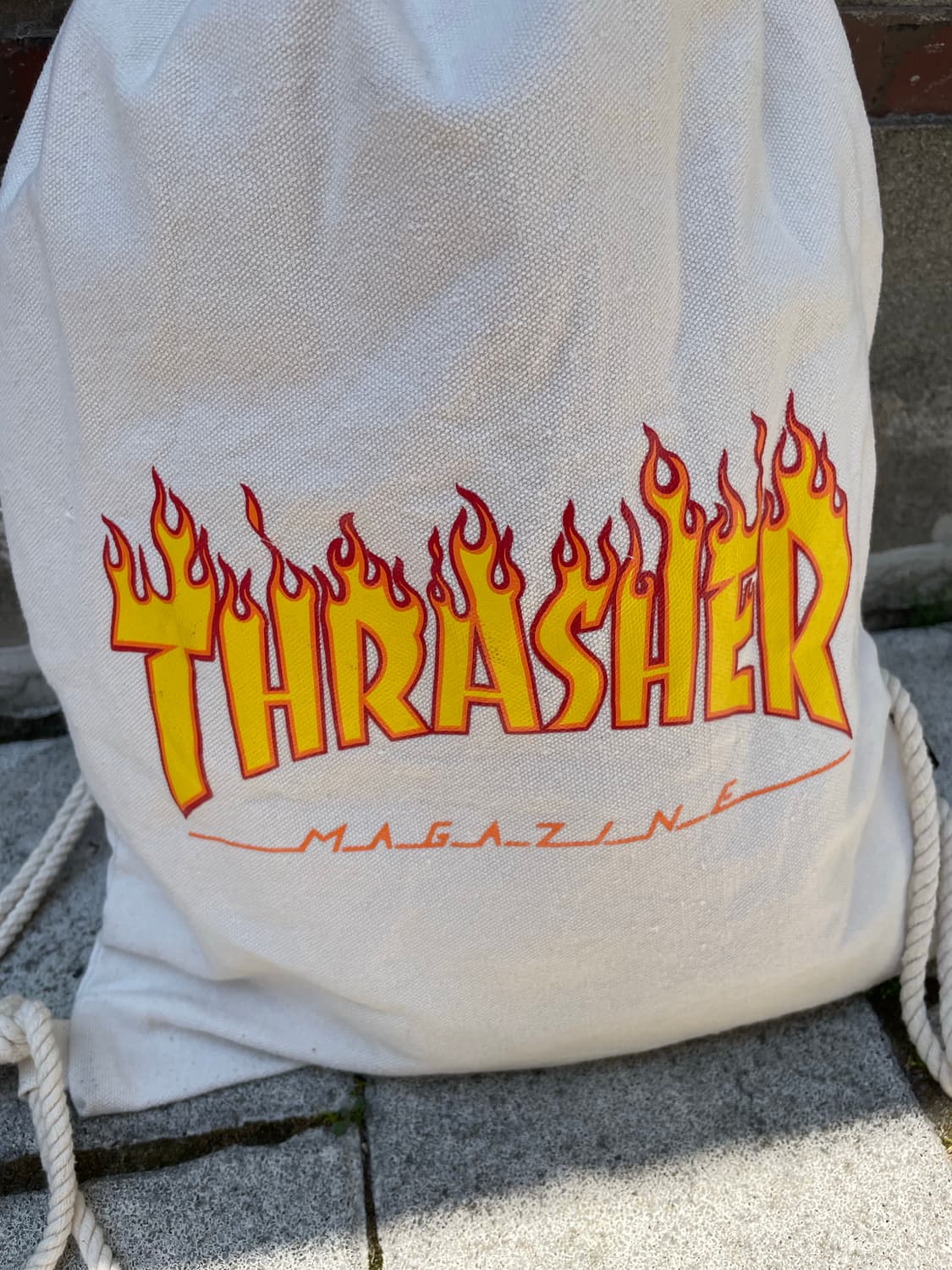 Thrasher 트레셔 플레임 로고 캔버스 스트링 짐색 상품이미지5