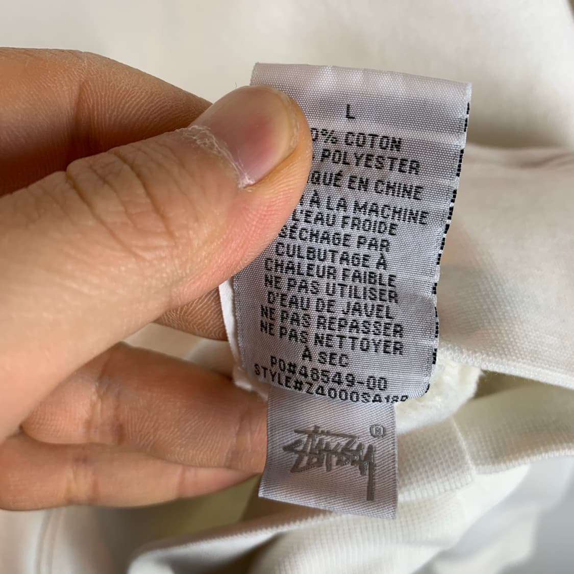 Stussy (스투시) 월드 투어 화이트 스웻 후드티 상품이미지9