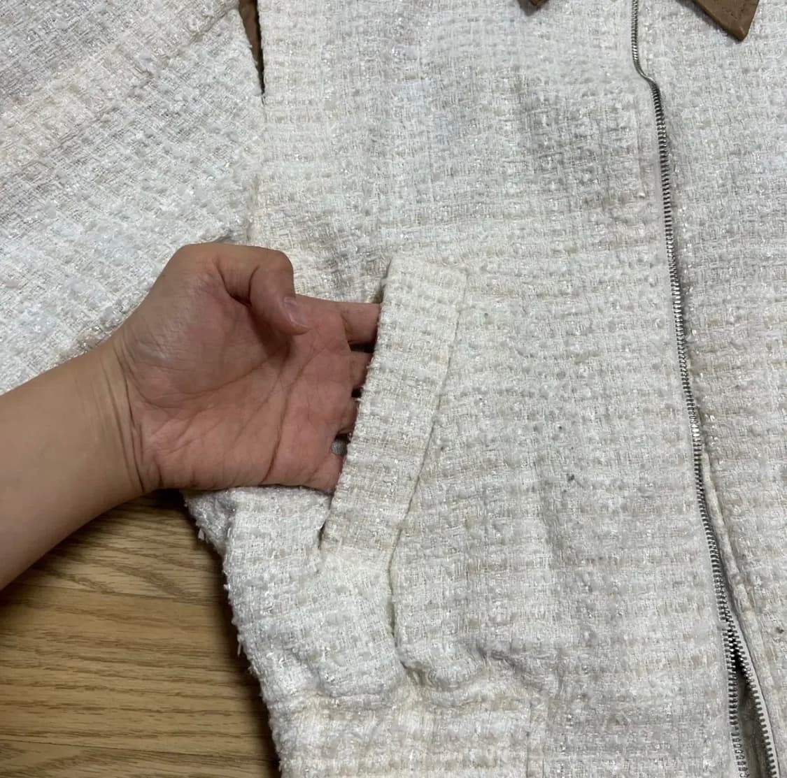 [MARTIN PLAN] 마틴플랜 투웨이 트위드 봄버자켓 상품이미지3