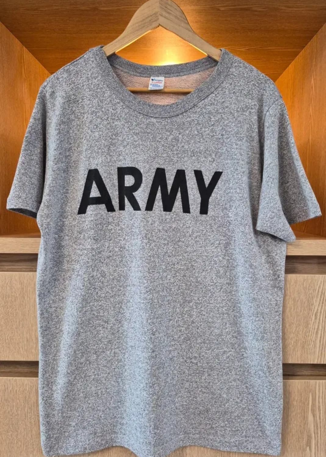 80s Vintage Champion "ARMY" T-Shirt (XL) 상품이미지1