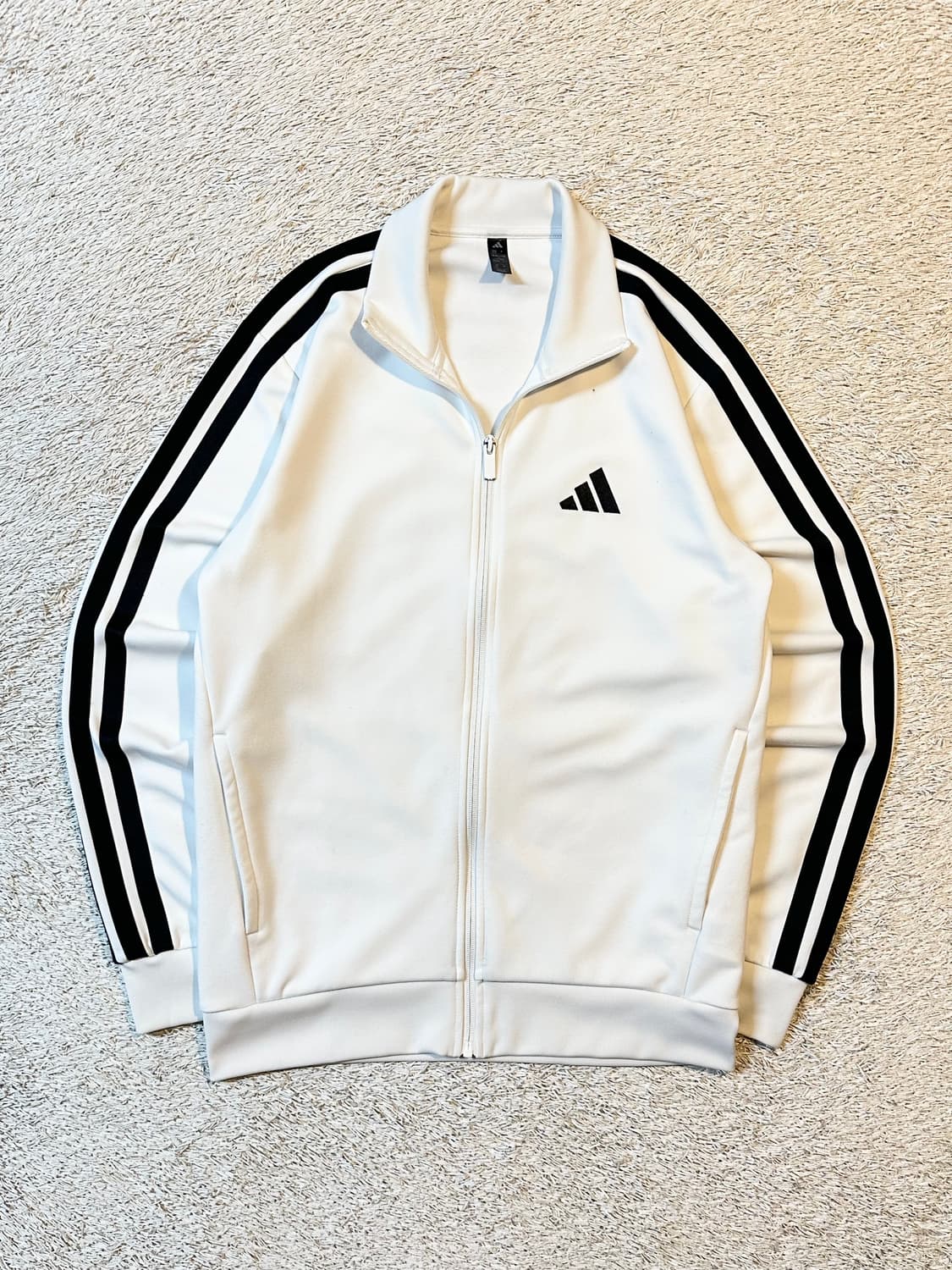 아디다스 ADIDAS 삼각로고 트랙탑 져지 화이트 상품이미지1