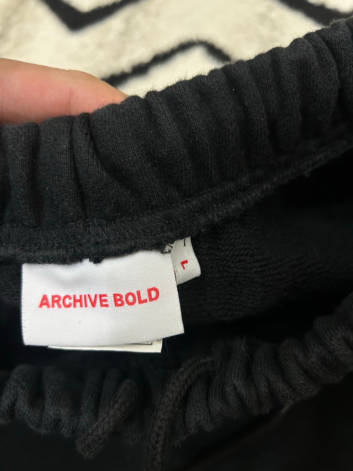 [L]아카이브볼드 트레이닝 스웻팬츠/블랙 상품이미지5