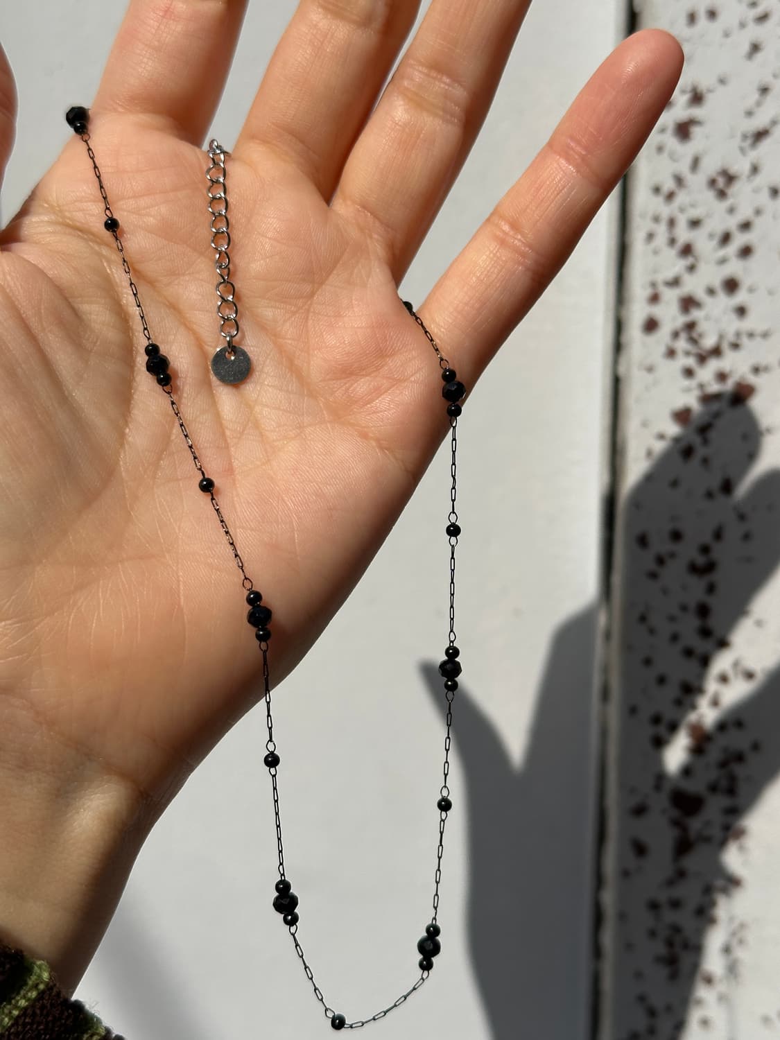 Noir Rhythm Beaded Choker Necklace 상품이미지3