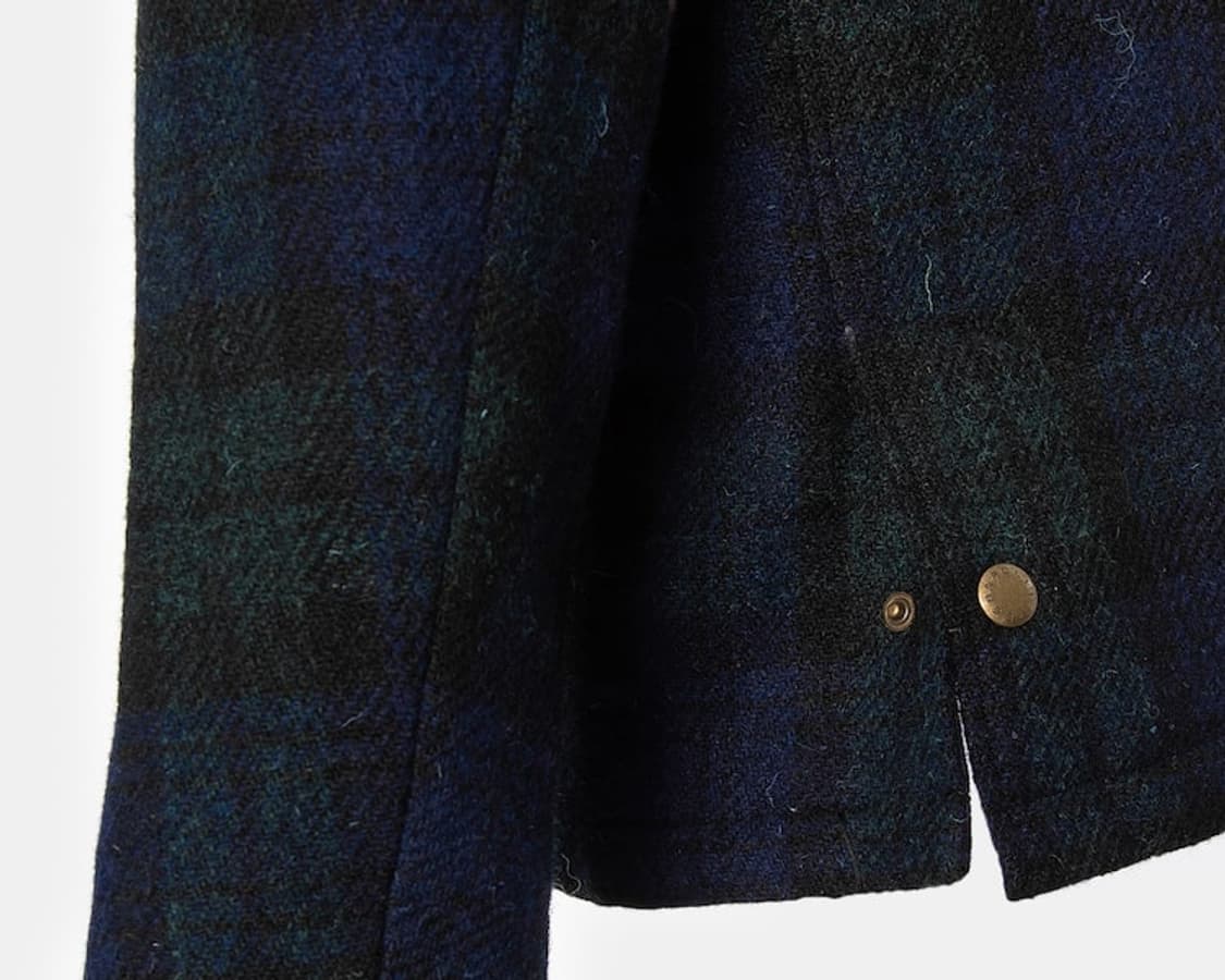 빈폴x해리스트위드 블랙와치 울 헌팅자켓 바버 디자인 상품이미지5