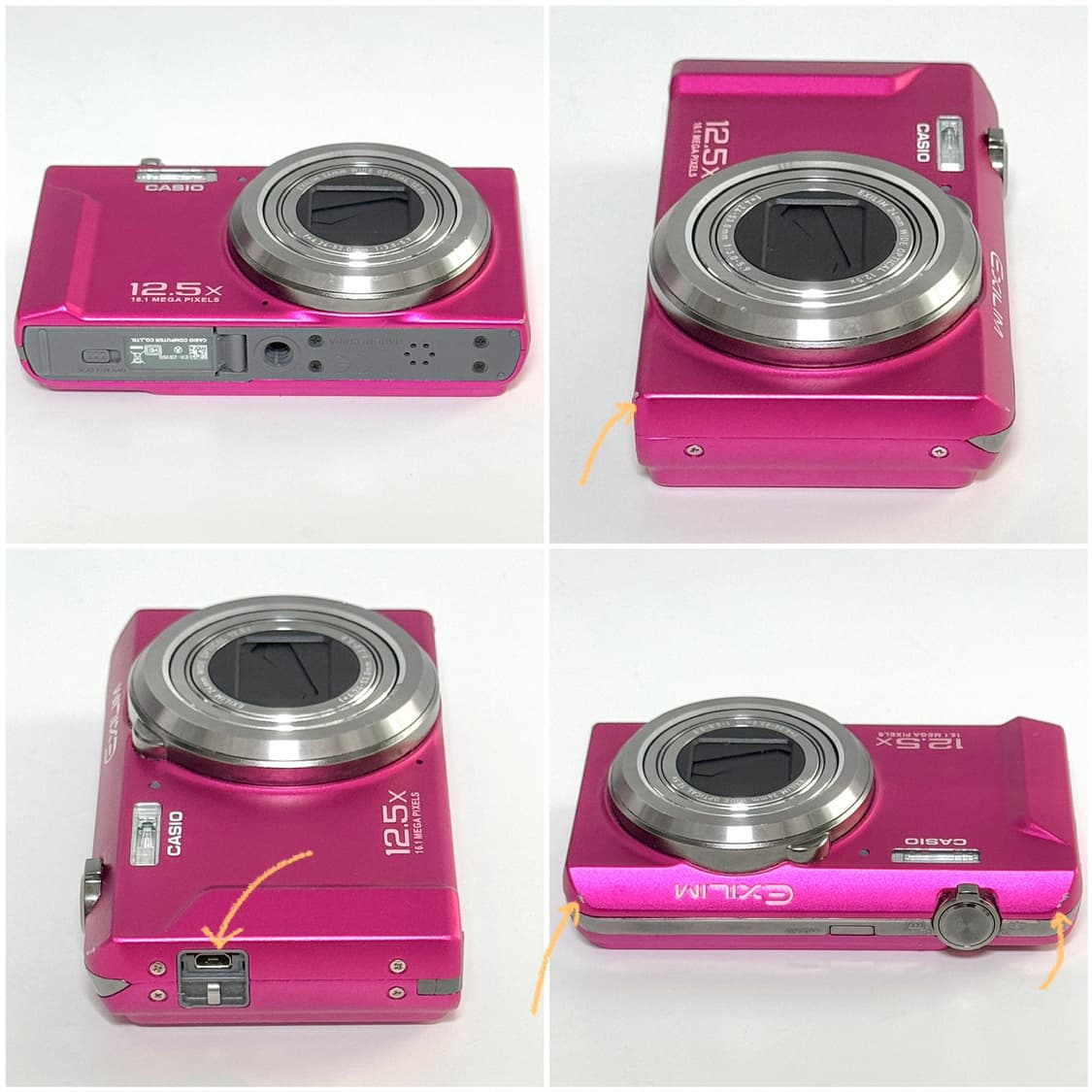 카시오 엑슬림 ZS150 체리핑크 빈티지디카 상품이미지3