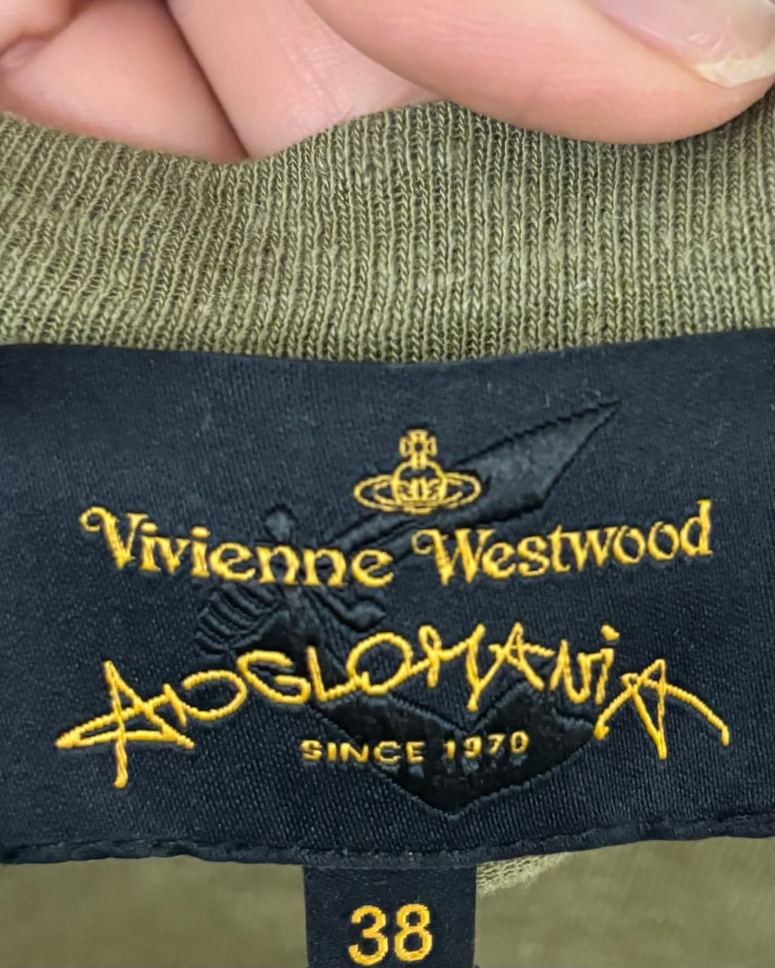 비비안웨스트우드 오브로고 올리브 그린 피티드 실루엣 롱슬리브  상품이미지7