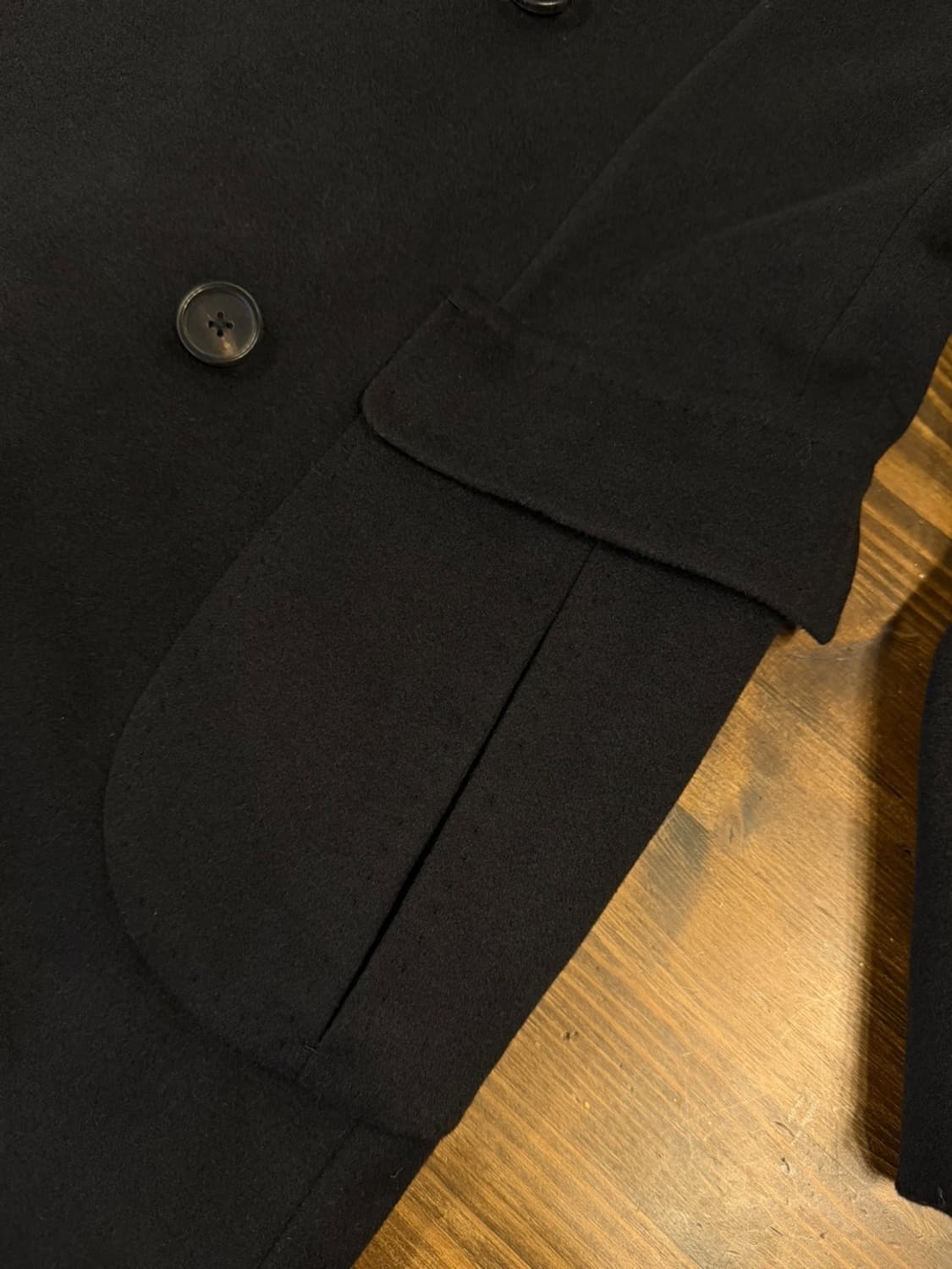 MARK RONSEN 풀핸드 캐시미어 폴로코트 100 상품이미지9