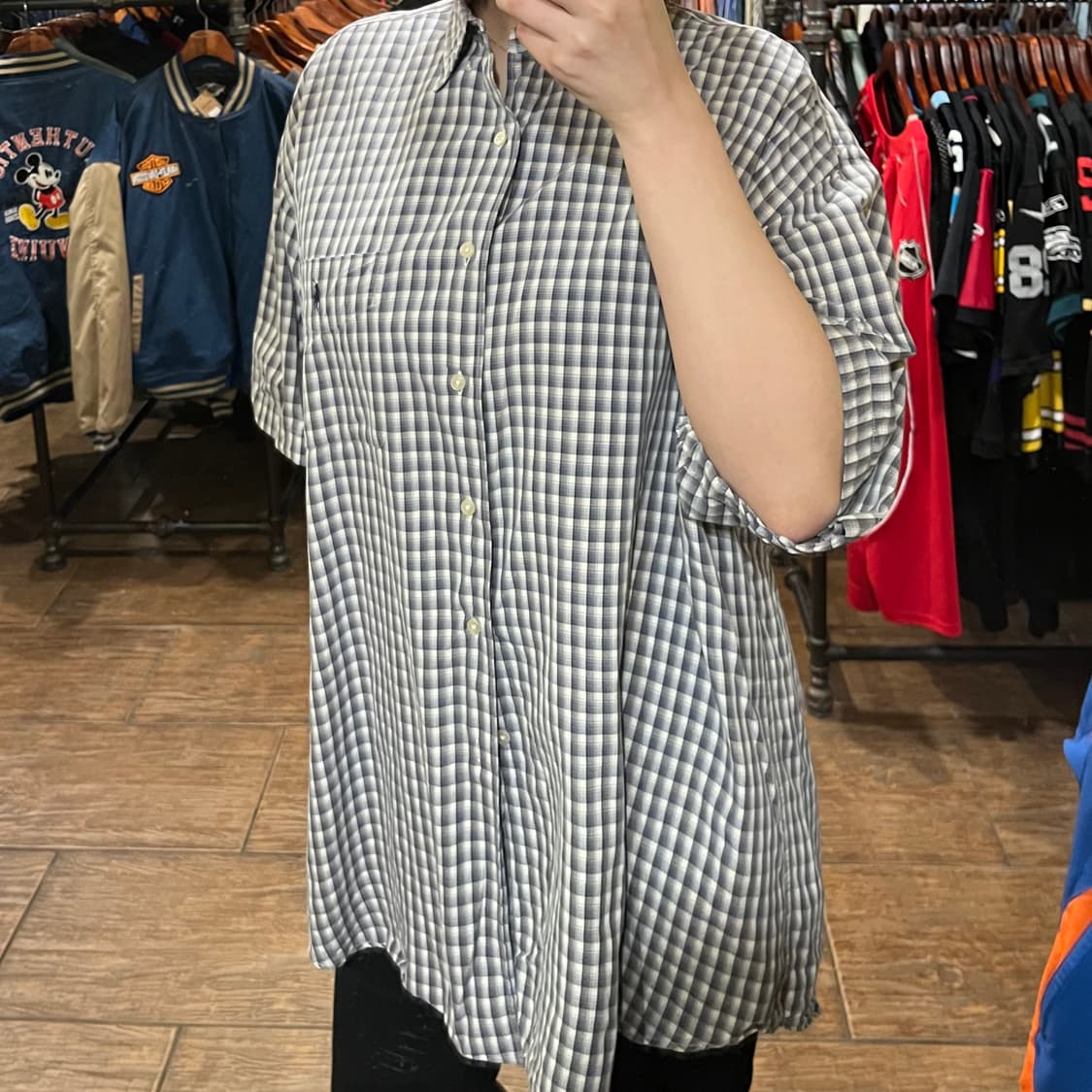 [HI] 폴로 체크 반팔 셔츠  상품이미지4