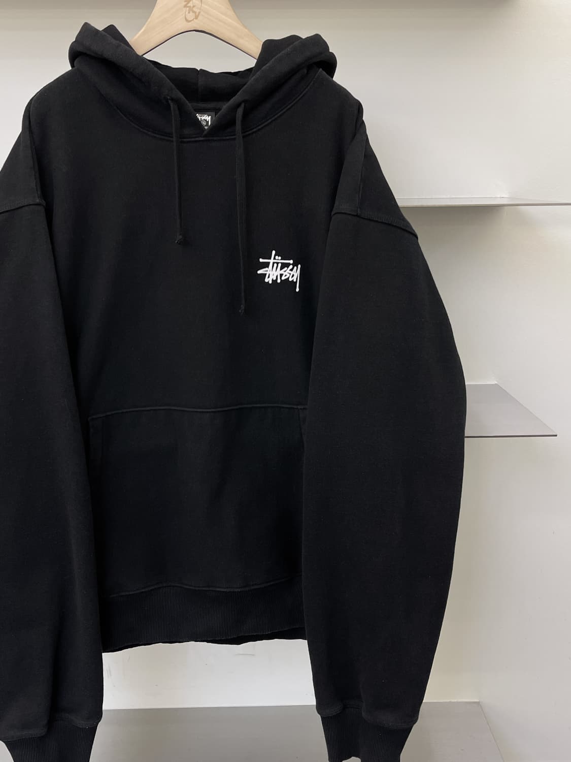 스투시 베이직 스탁 로고 후드티 상품이미지4