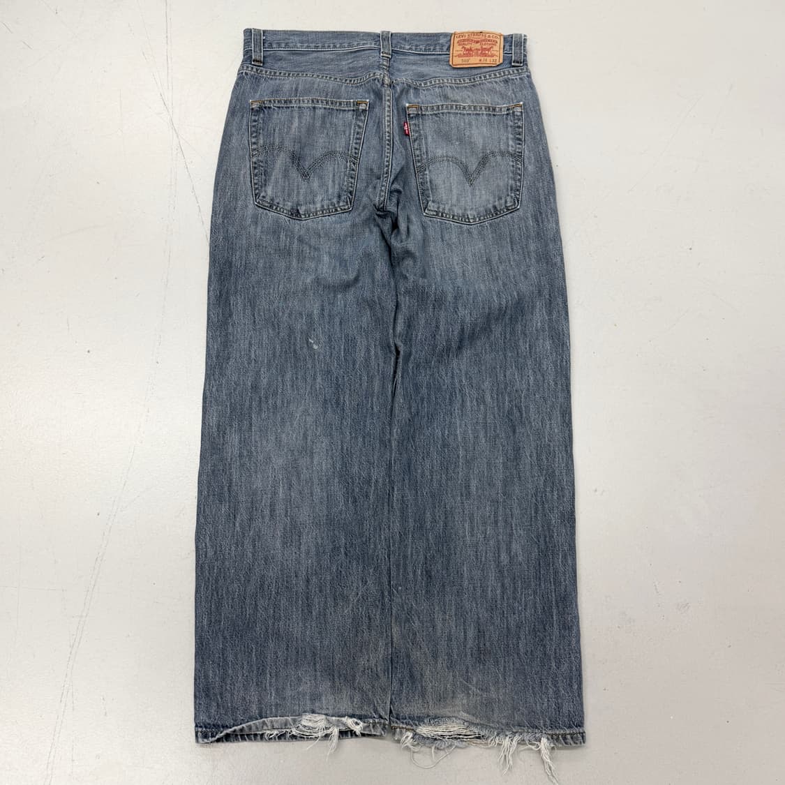 리바이스 569 새깅 워싱 와이드 스케이터 데님팬츠 상품이미지3