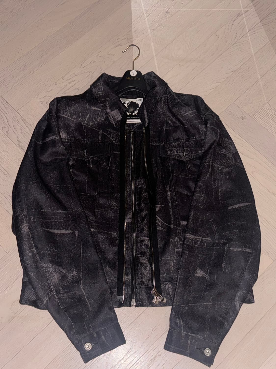 메종미네드 데님 프린팅 자켓 상품이미지1