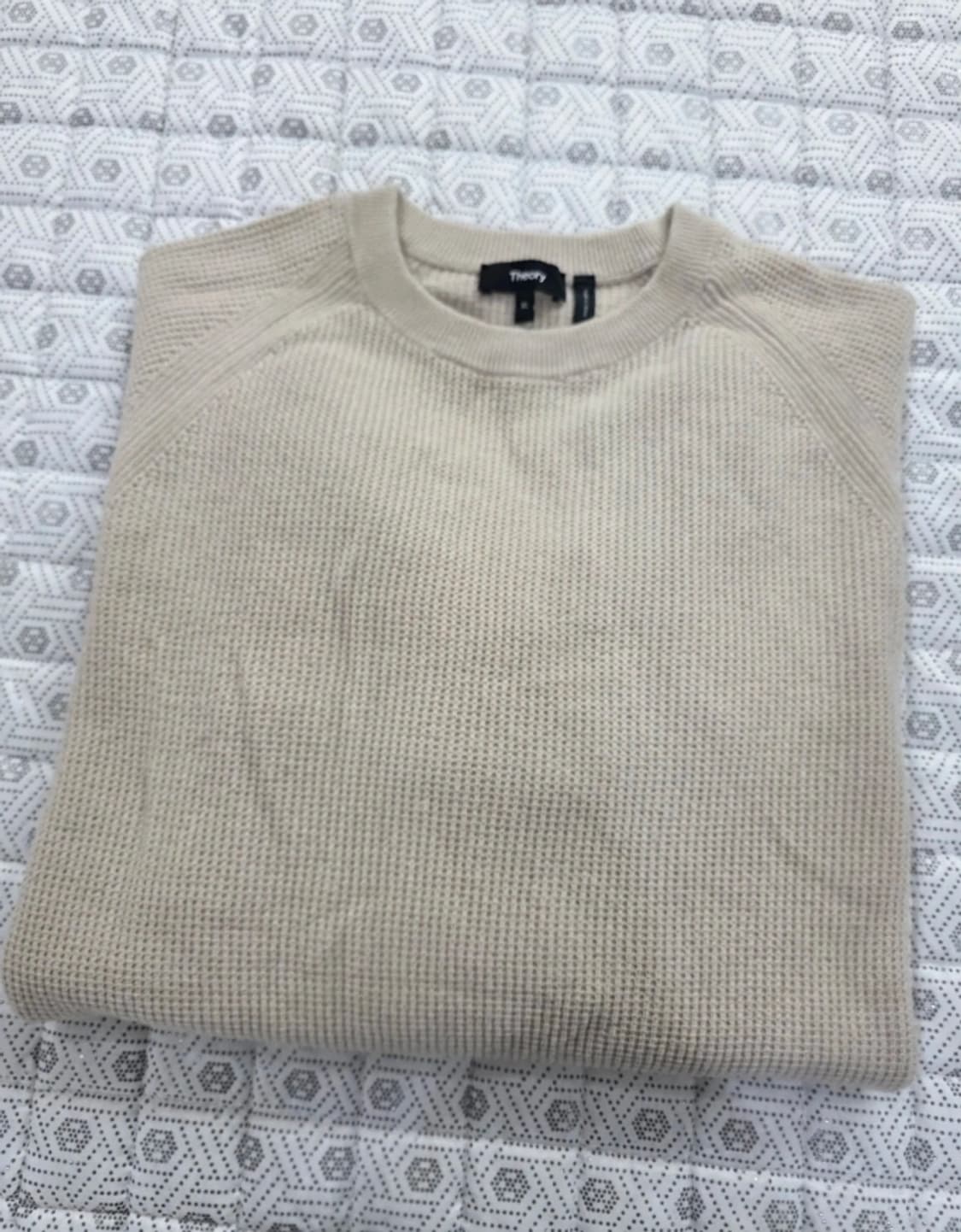 띠어리 남성 100% 캐시미어 와플 니트 105 상품이미지5