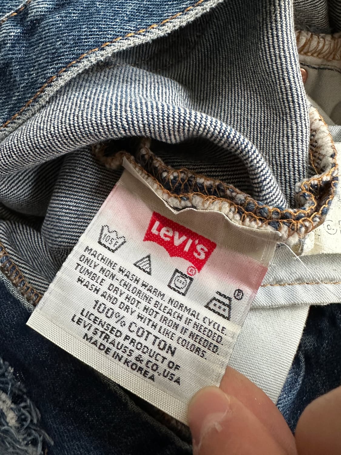 90s Levi’s 501 Made in Korea Denim Pants 상품이미지5