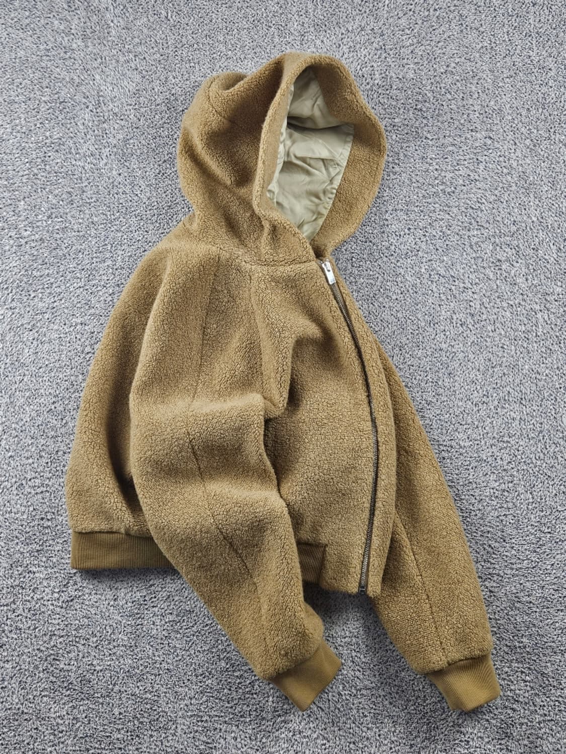 띠어리 부클 플리스 크롭 후드 집업 ( S ) / 11279 상품이미지4