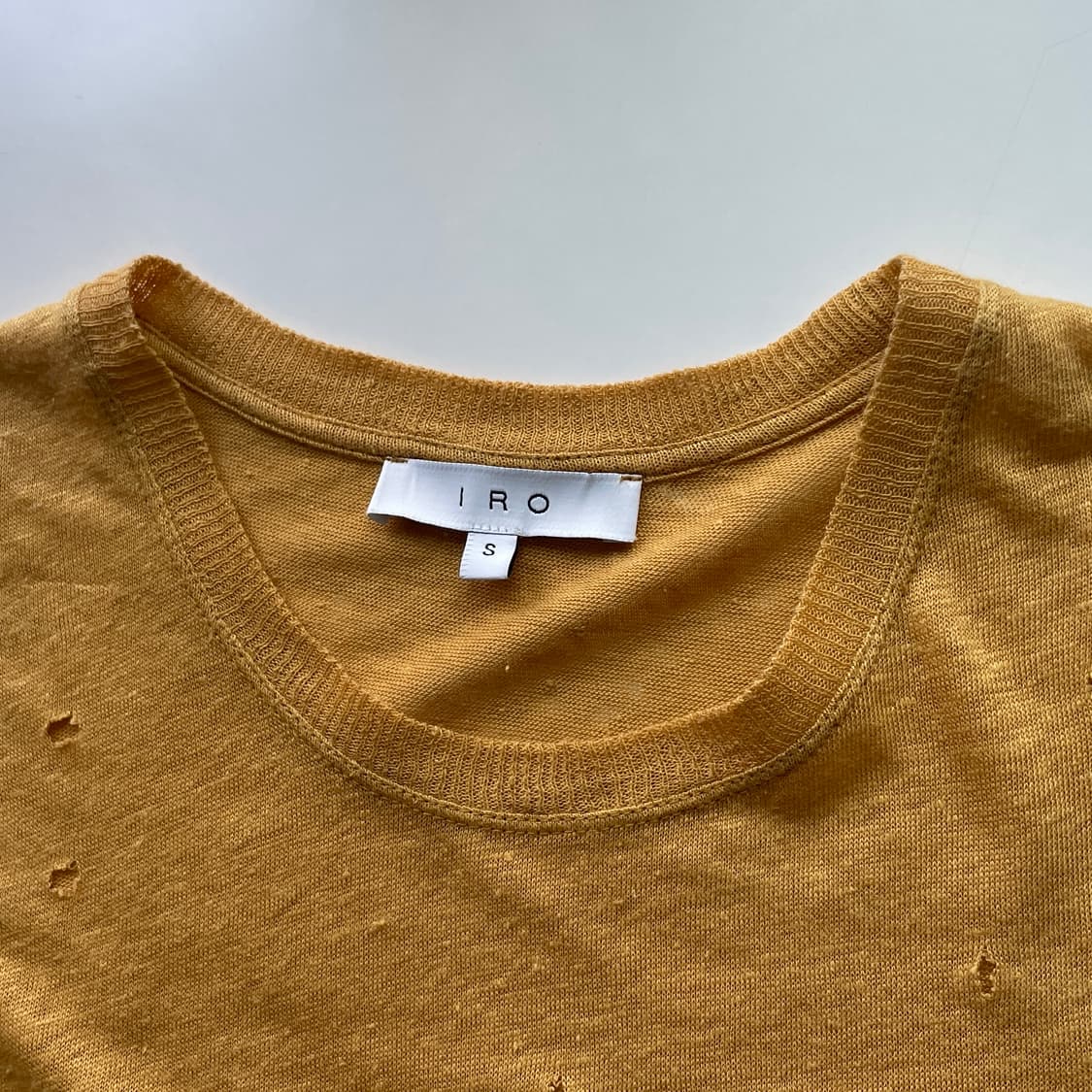 Iro Punching Linen S/S Tee 상품이미지5