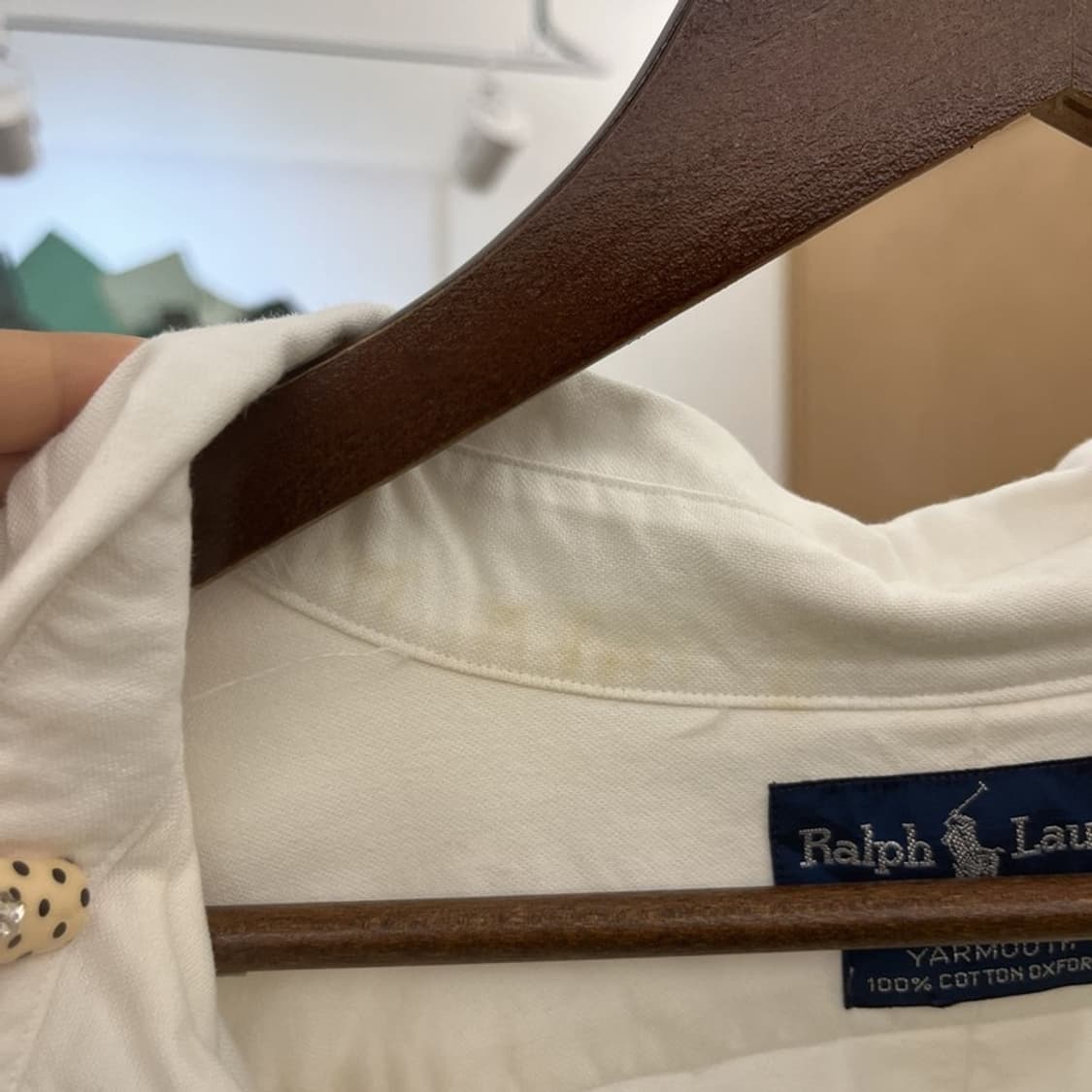 폴로 랄프로렌 빈티지 모던 캐주얼 빅사이즈 크림 셔츠 115 C09852 상품이미지8
