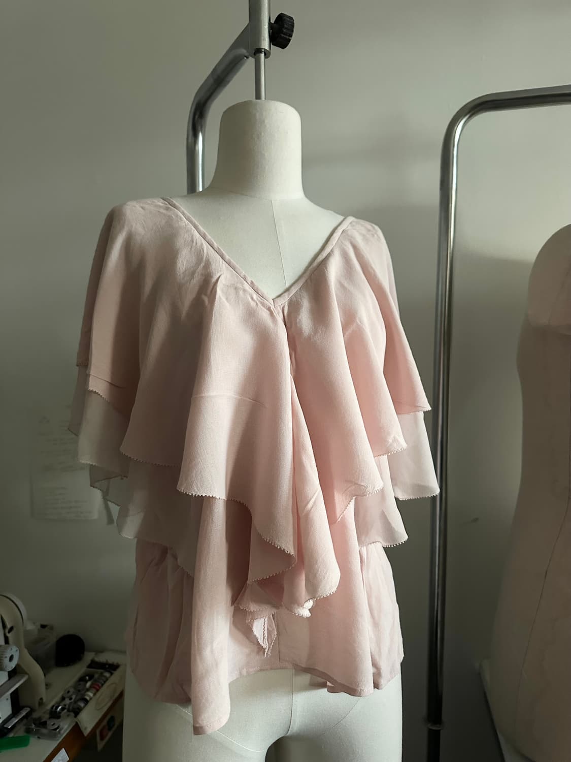 인디 핑크 쉬폰 블라우스 상품이미지5