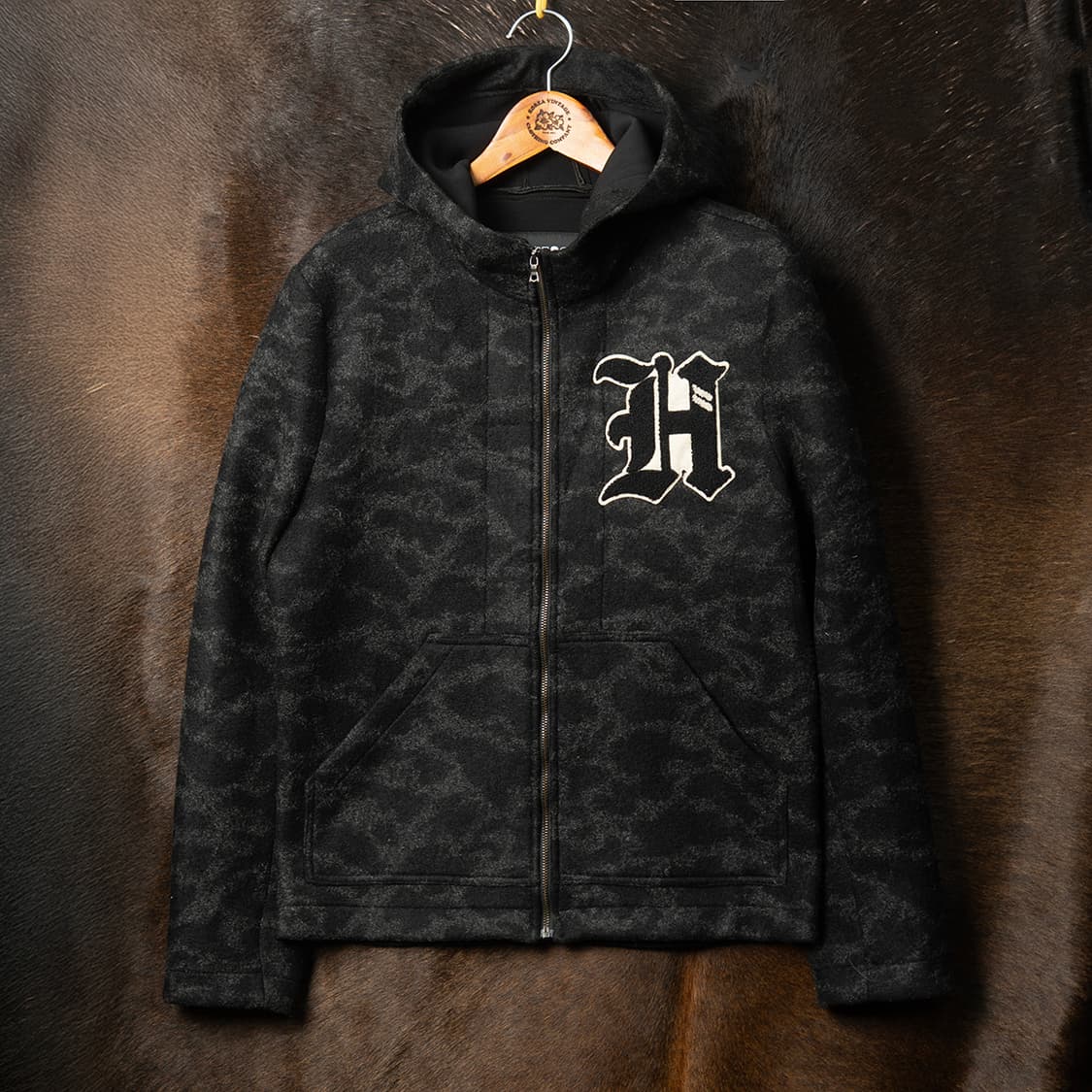 [100] Hydrogren 하이드로겐 블랙+그레이 카모 후드집업  상품이미지1