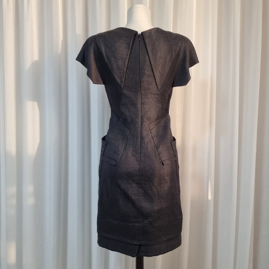 미샤 프레스티지 골드라벨 울실크혼방 로로피아나 원피스 (55) 상태최상 상품이미지3