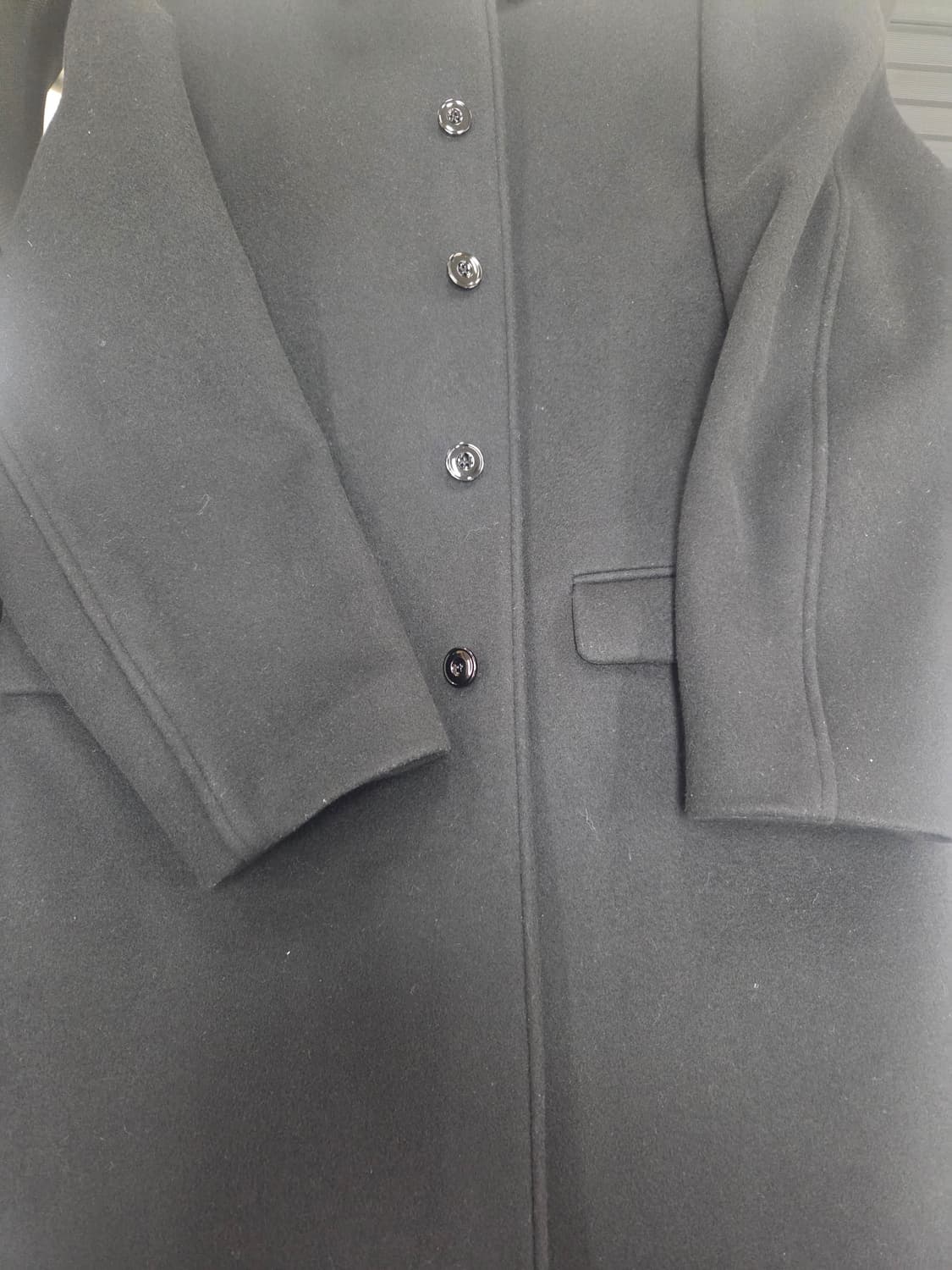 포터리 캐시미어 맥코트 2사이즈 블랙 상품이미지3