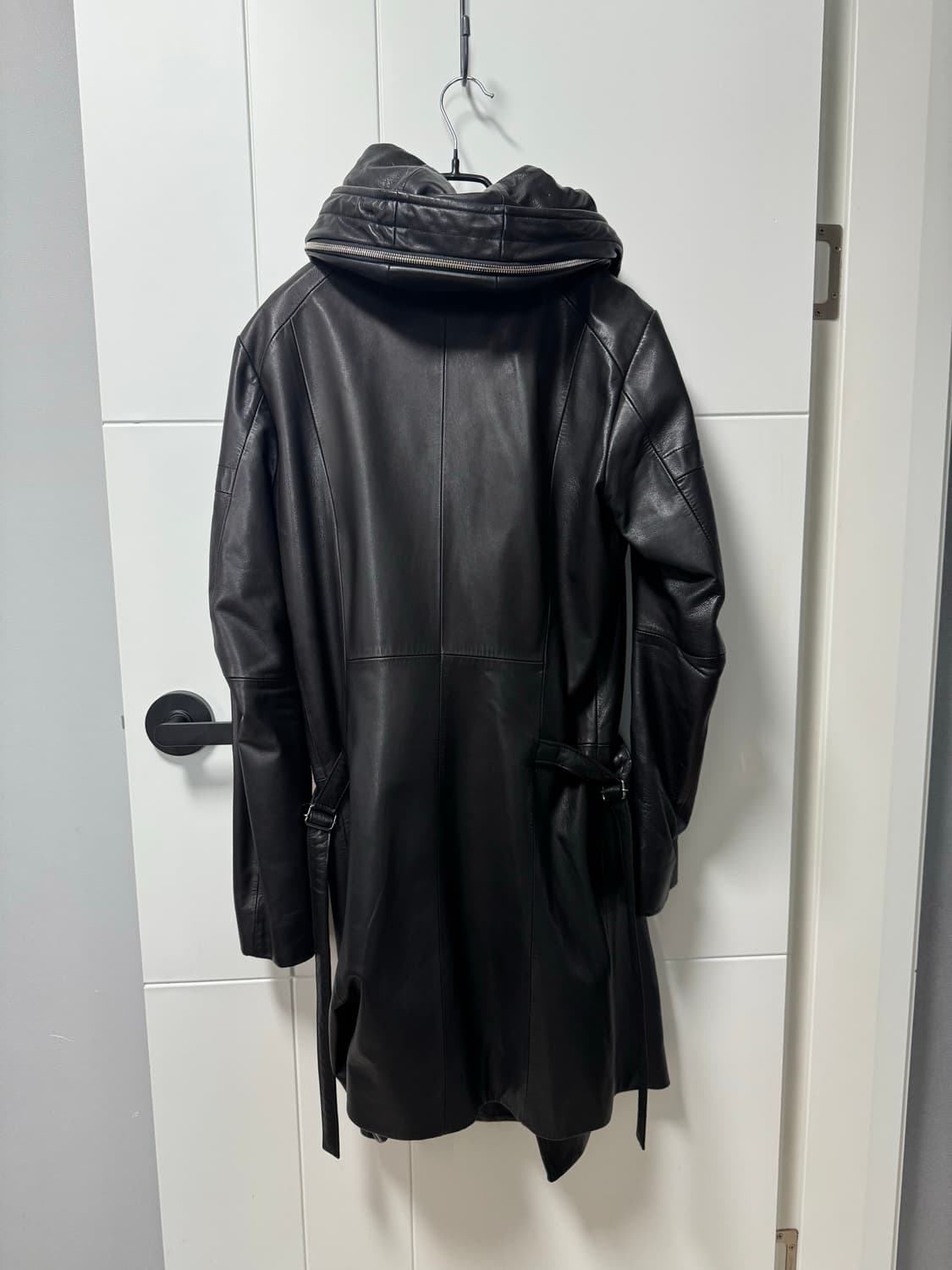 Bajra ninja hood leather  jacket  상품이미지4