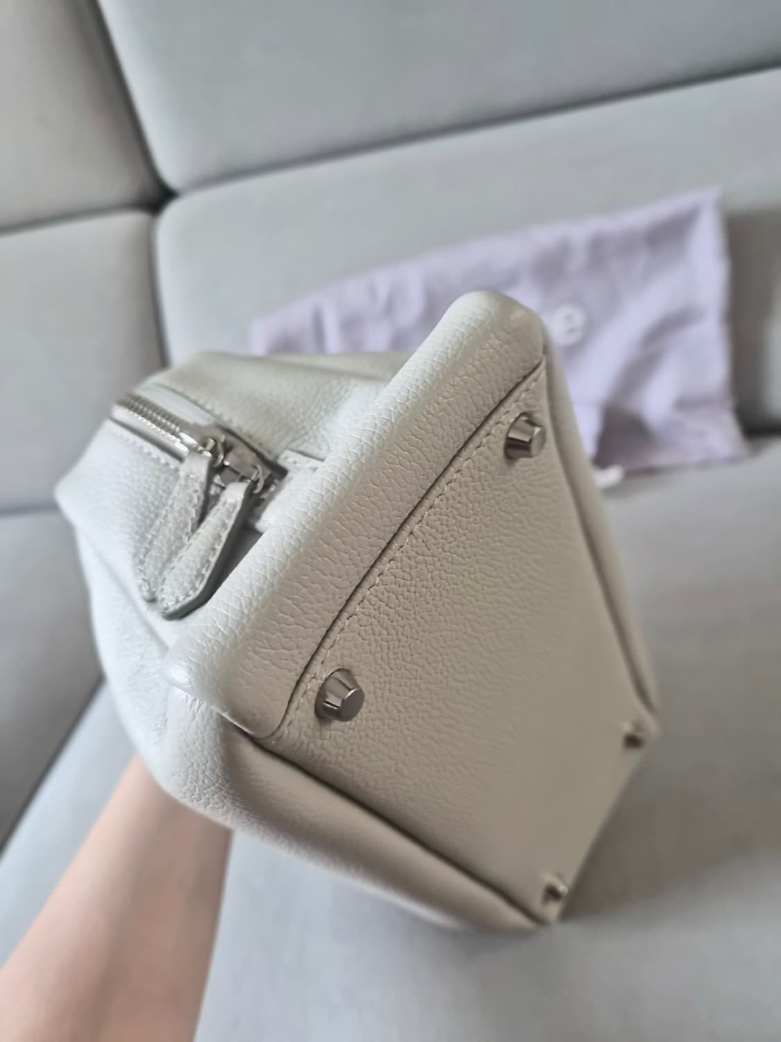 (체인포함)분크 토크 토트백 S 라이트베이지 상품이미지4