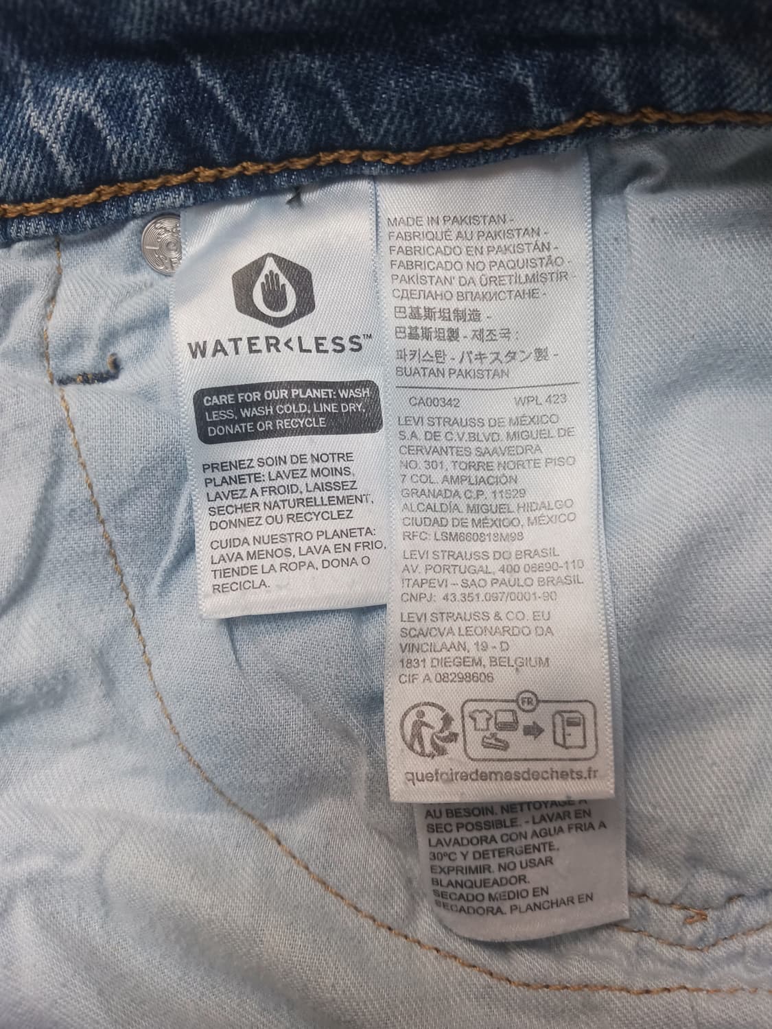 [32] 리바이스 514 연청워싱 슬림 스트레이트진 청바지 상품이미지10