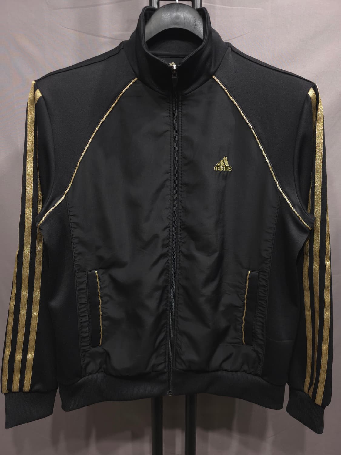 아디다스 블랙 골드 트랙탑 자켓 95(100) 상품이미지1
