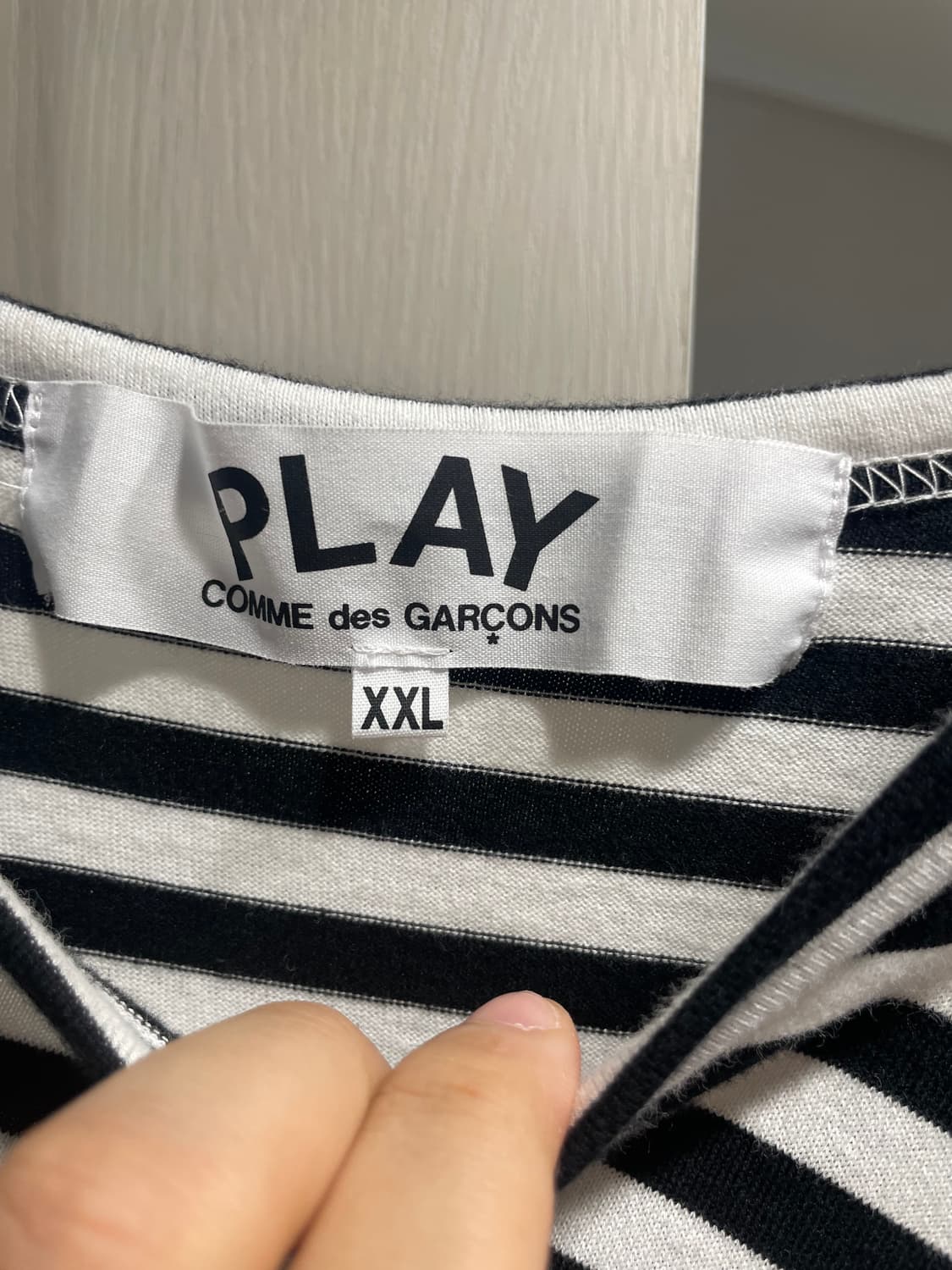 꼼데가르송 스트라이프 티 XXL 상품이미지2