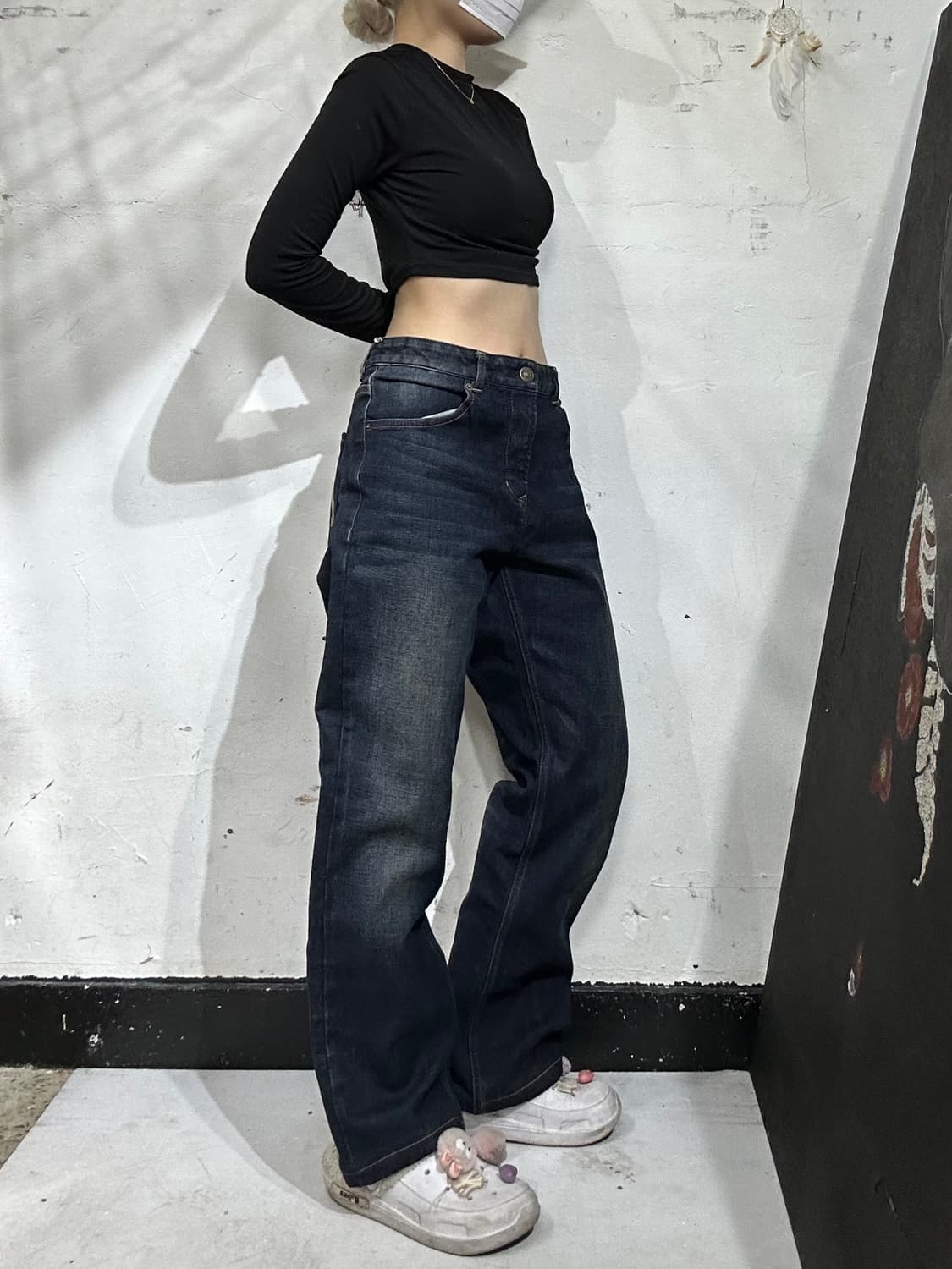 에비수 진청 다이콕 와이드 데님 팬츠 청바지 상품이미지2