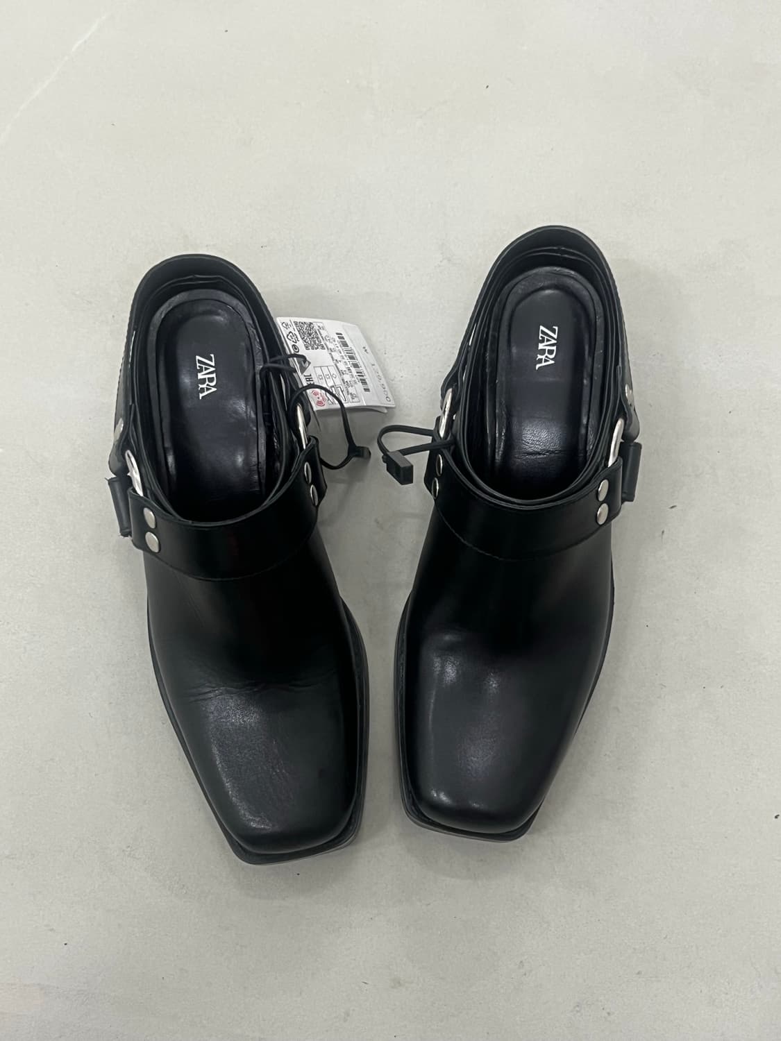 자라 바이커 레더 클로그 37 상품이미지6