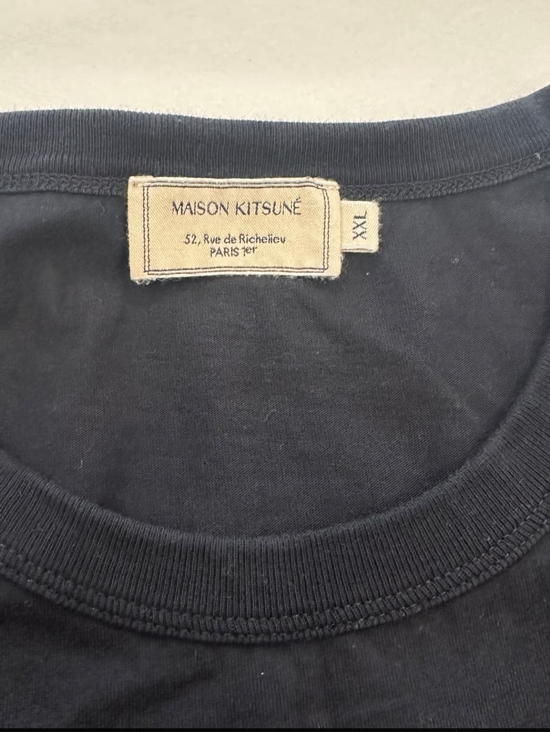 메종키츠네 반팔티 블랙 xxl 상품이미지2