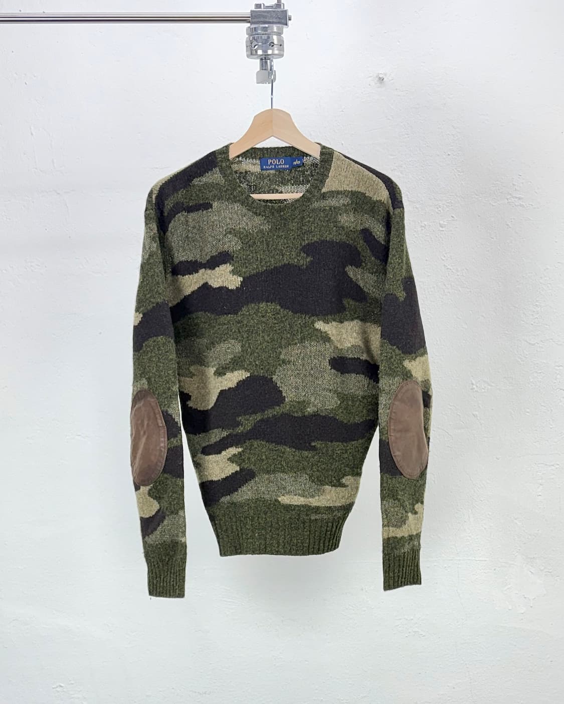 폴로 랄프로렌 카모 플라주 엘보패치 니트 상품이미지1