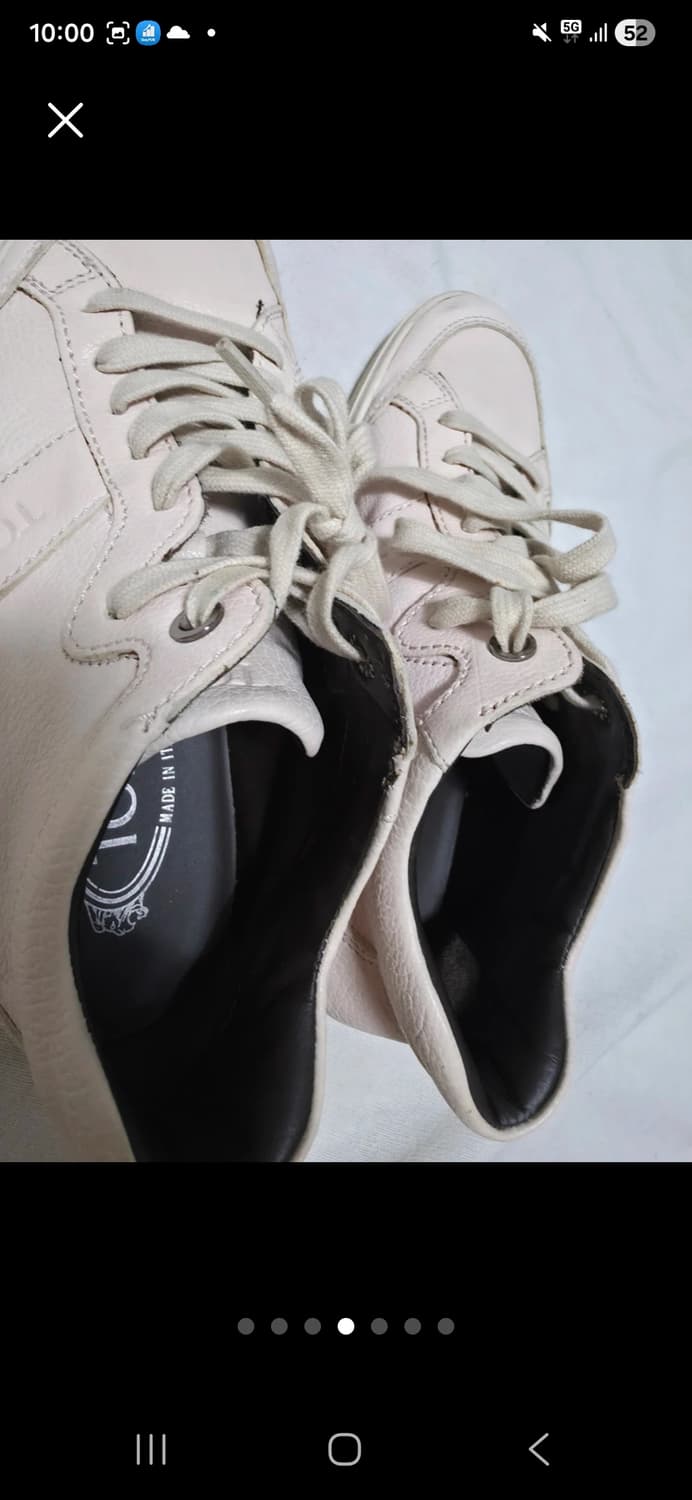 [토즈 TOD’S 연핑크 가죽 스니커즈 35½] 상품이미지4