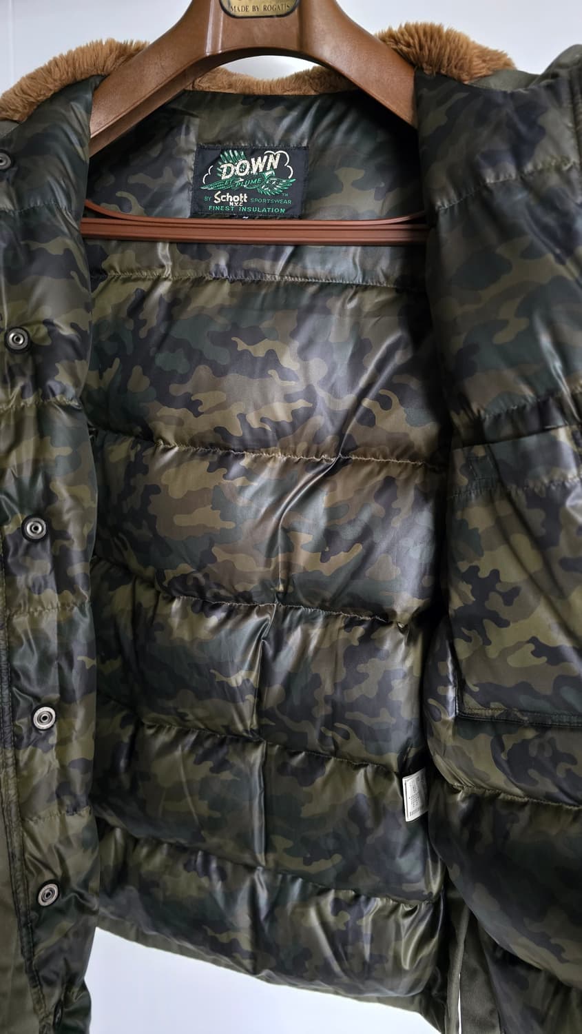 초레어) SCHOTT 쇼트 패딩 M 싸이즈 판매 합니다. 상품이미지10