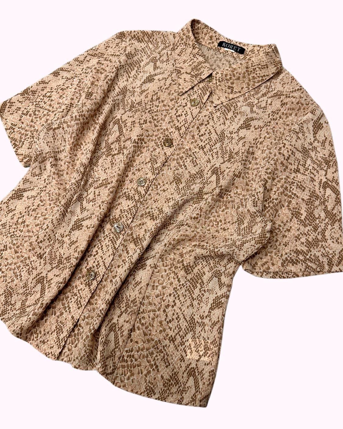 python crop blouse 상품이미지3