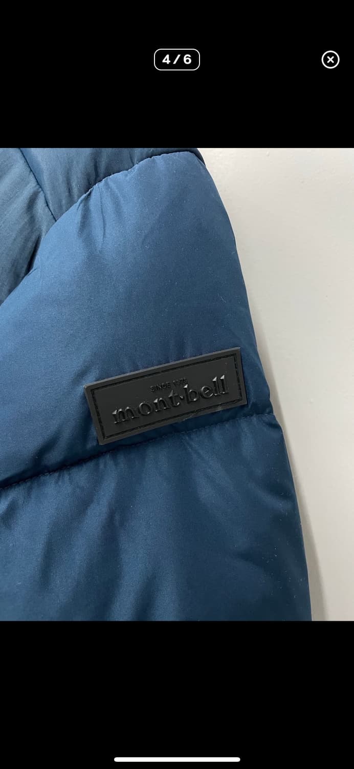 몽벨 청록 후드 패딩 A3129 상품이미지4