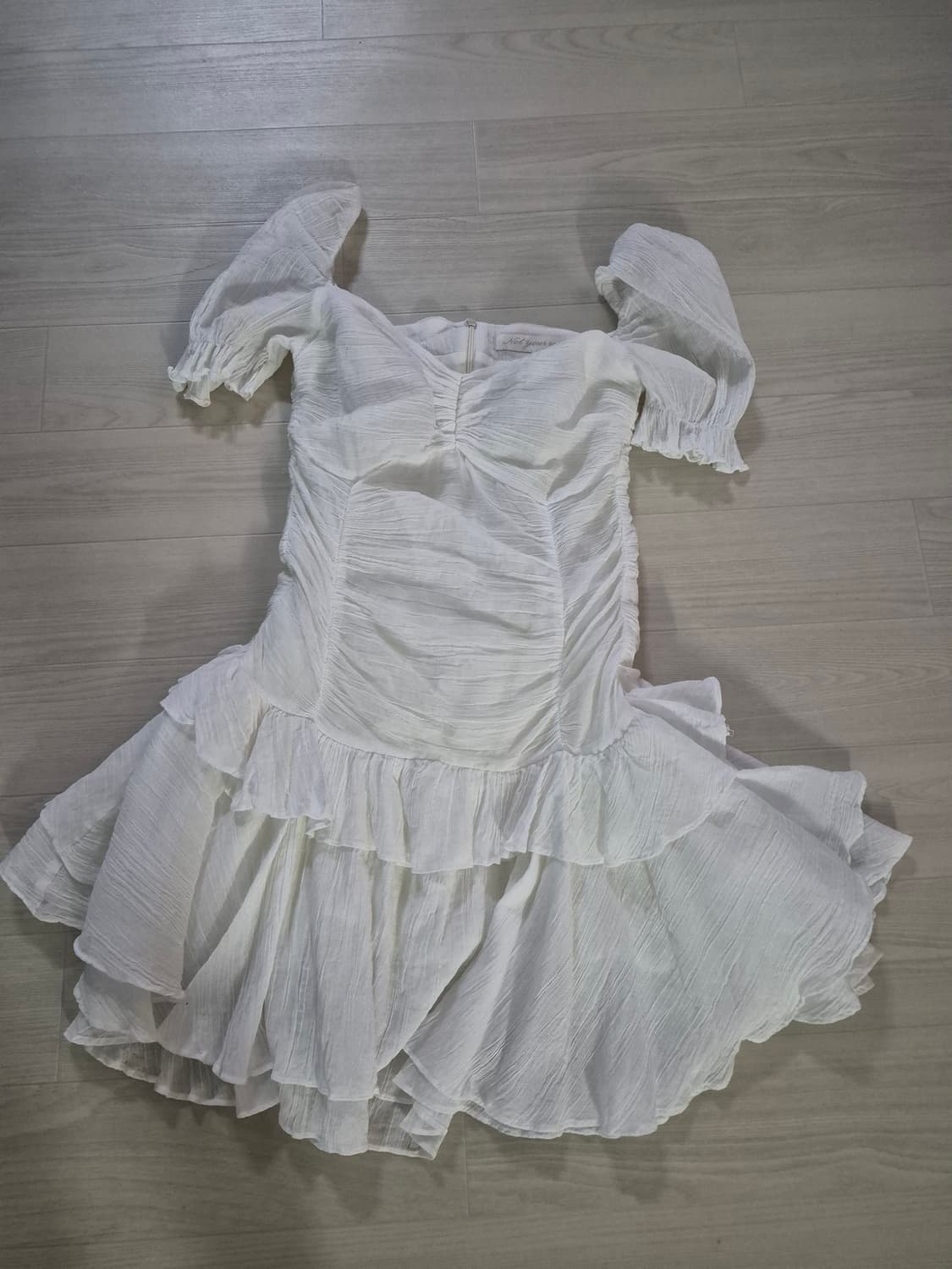 낫유어로즈 유주 원피스 puff shirring dress 상품이미지3