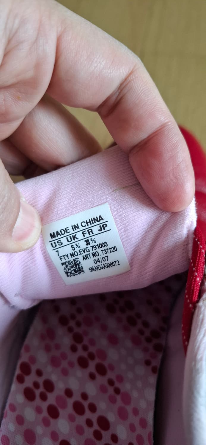 아디다스 여성 골프화 레드 245mm 상품이미지5