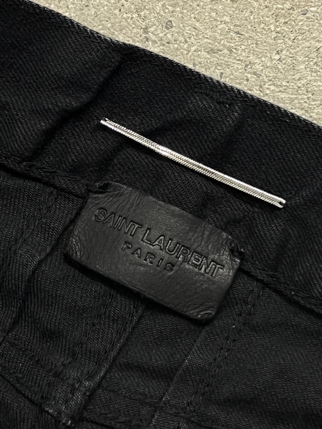 생로랑 16SS D02 블랙 데님 스키니진 상품이미지7
