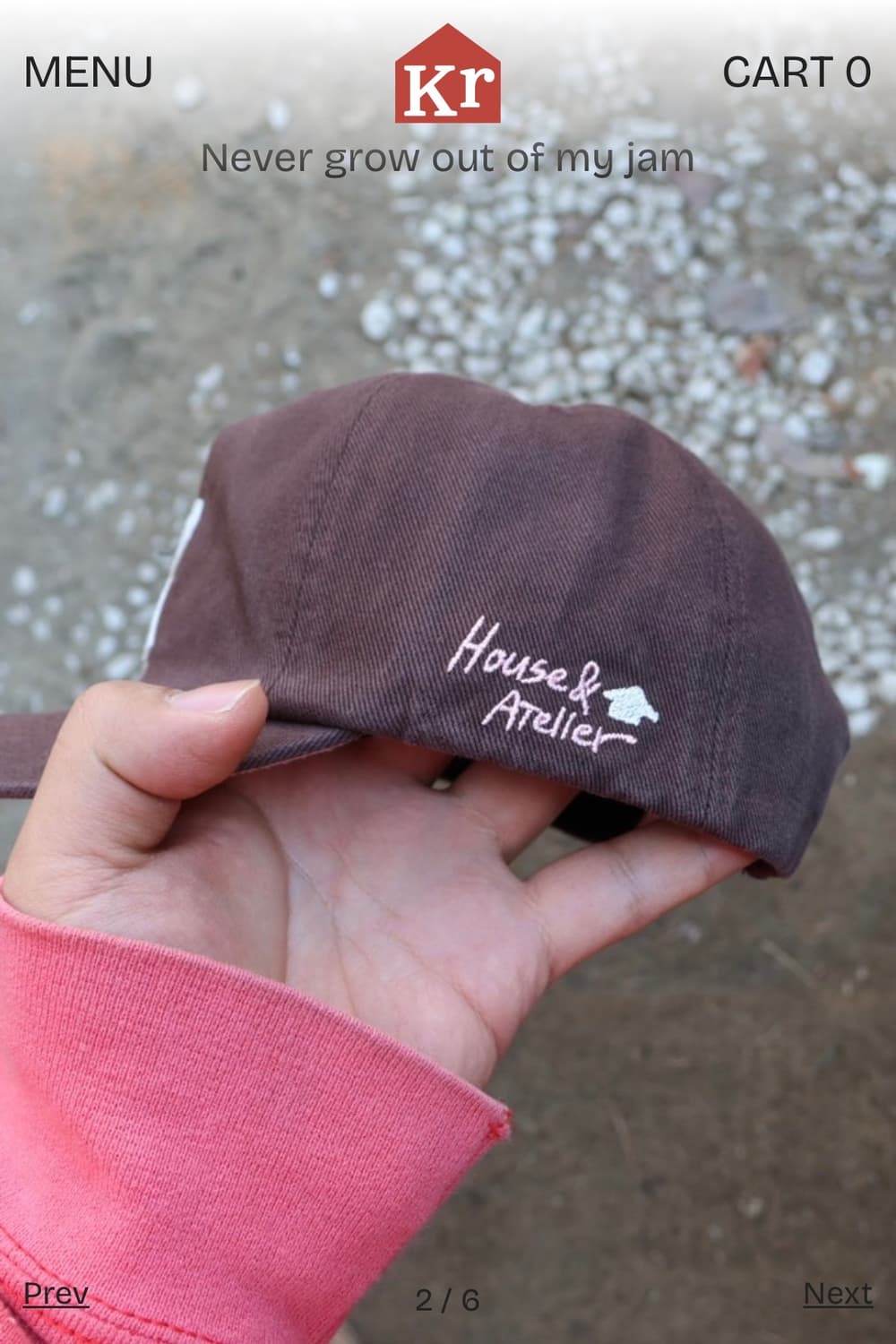 Kracker atelier cap (choco) 상품이미지2