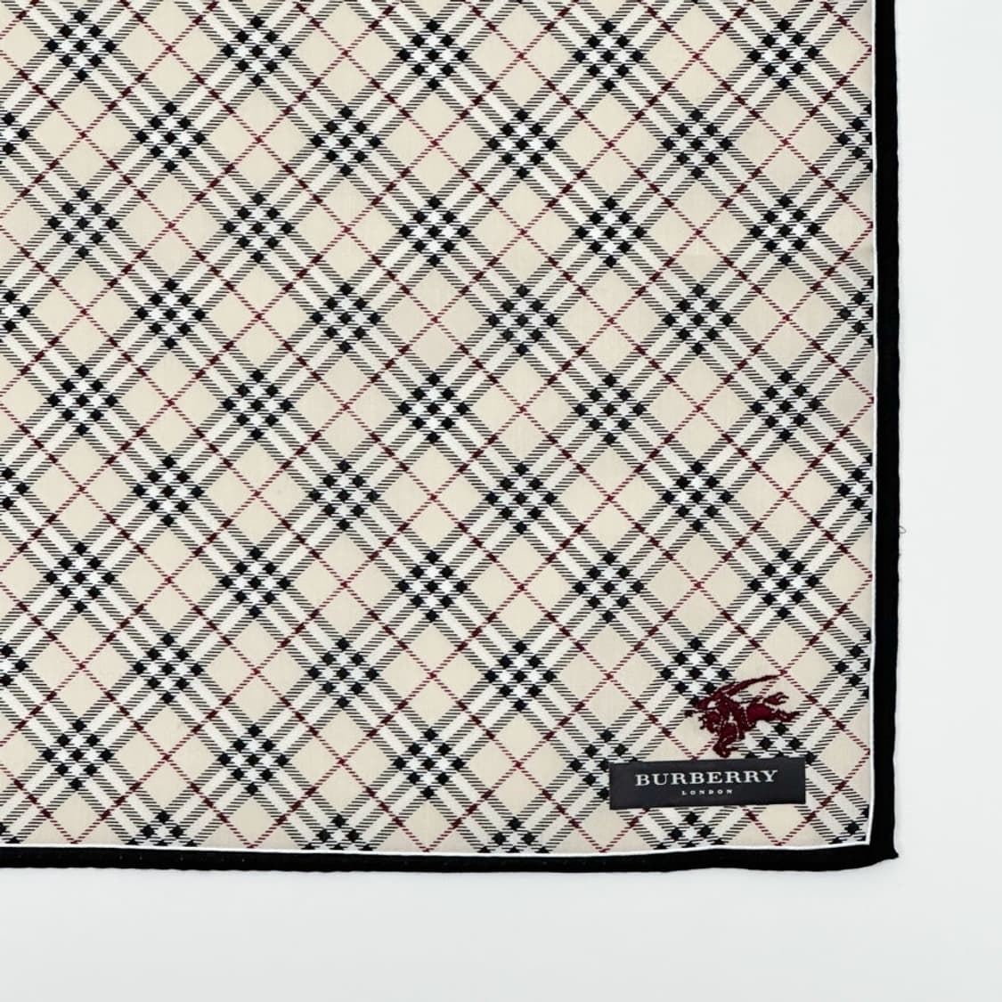 (새상품) burberry / 버버리 코튼 쁘띠스카프 손수건 상품이미지4