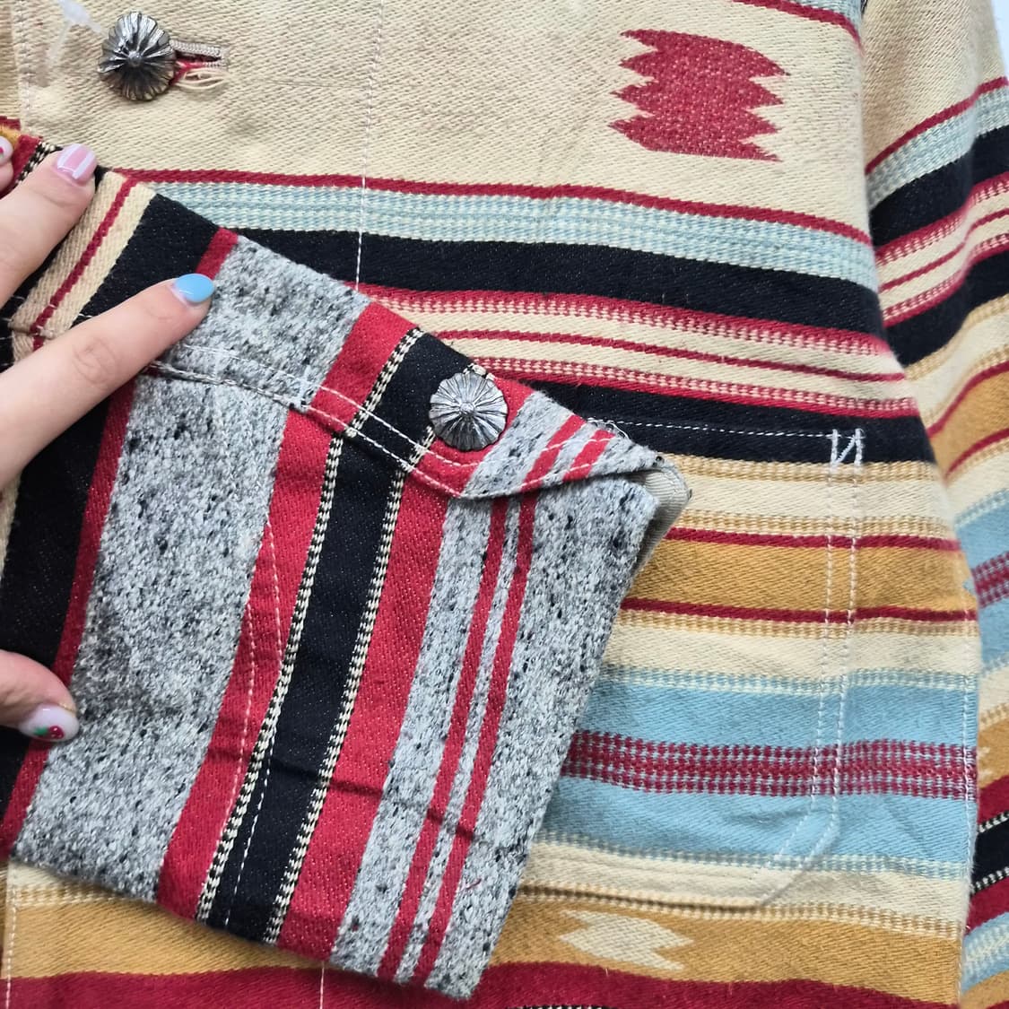 니콜클럽 빈티지 스트라이프 자켓 남성 M 상품이미지3